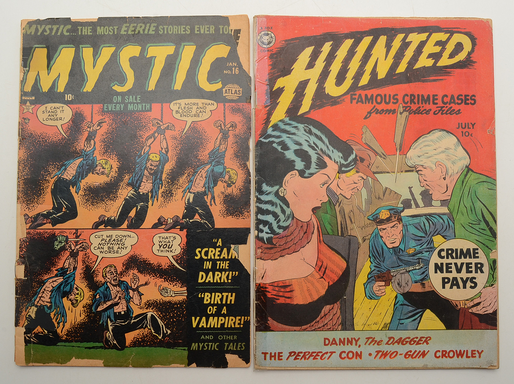 Gold and Silver Age Suspense and Horror Comics