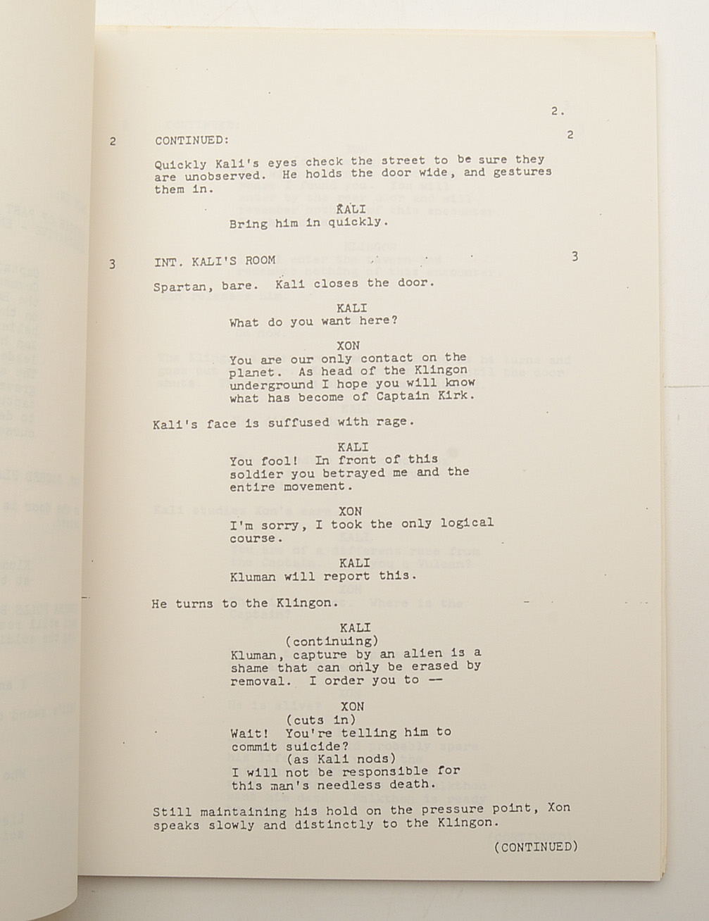 Unaired “Star Trek Phase II” Script Parts I and II