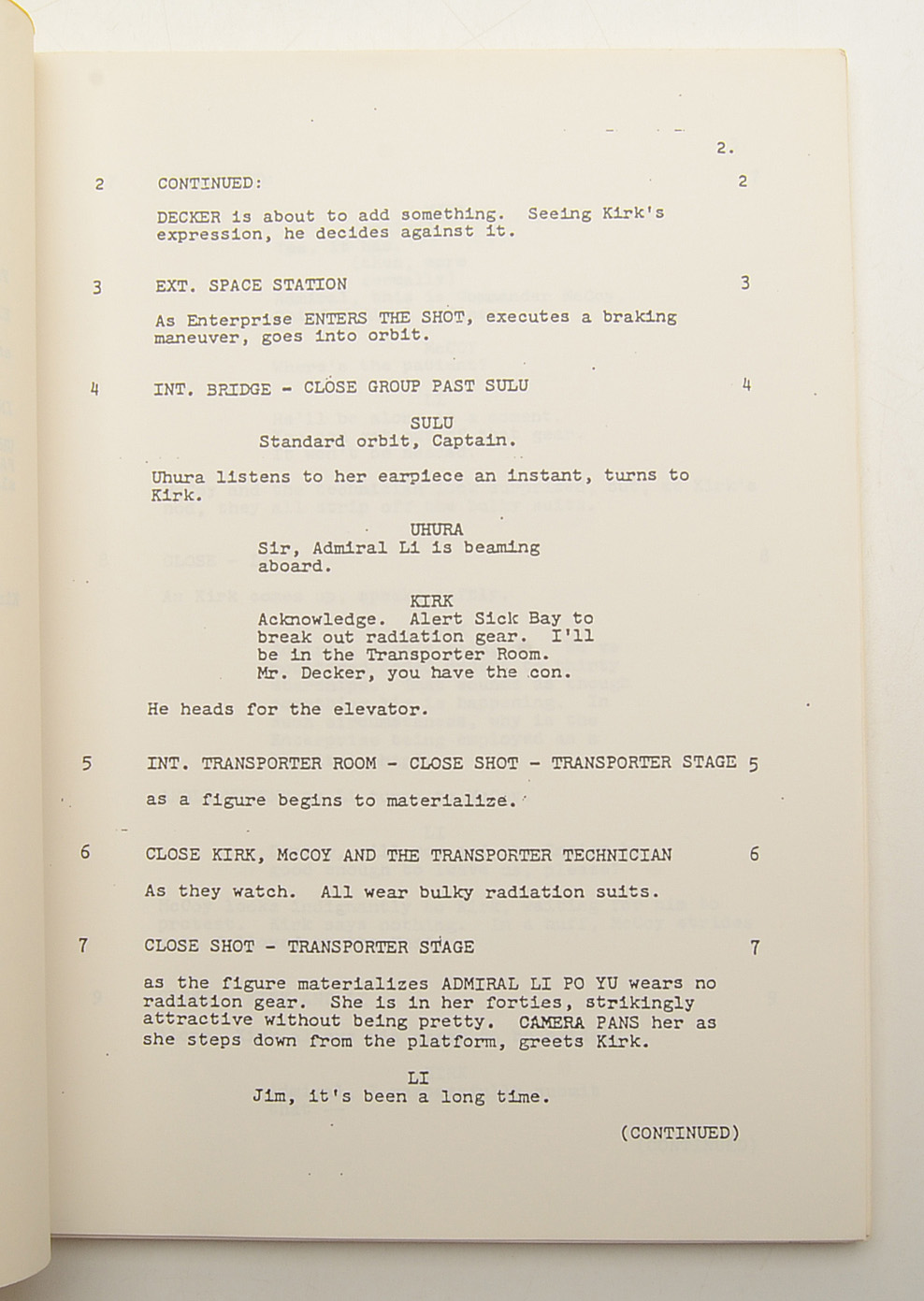 Unaired “Star Trek Phase II” Script Parts I and II