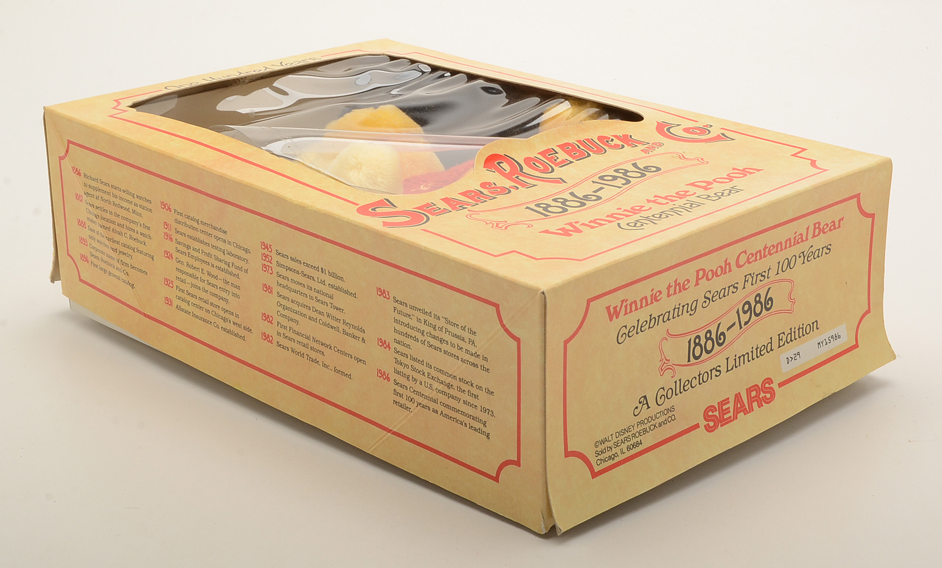 Sear Roebuck and Co. 1886-1986 Winnie The Pooh