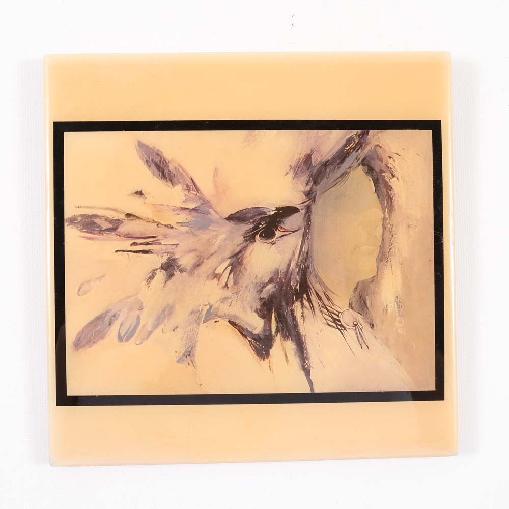 After Bert Seabourn Printed Tile "Soft Shoulder"