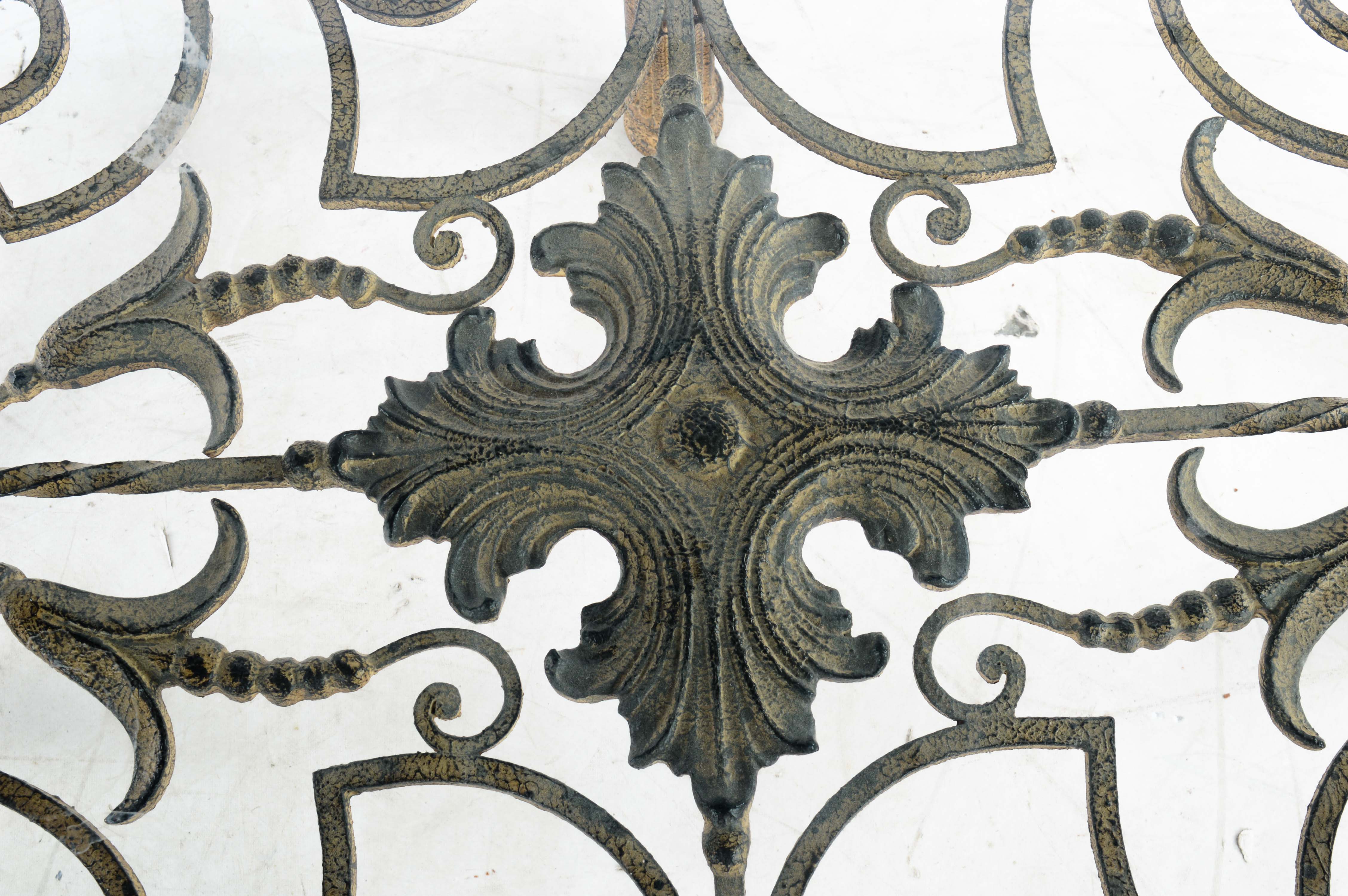 Metal and Glass Coffee Table