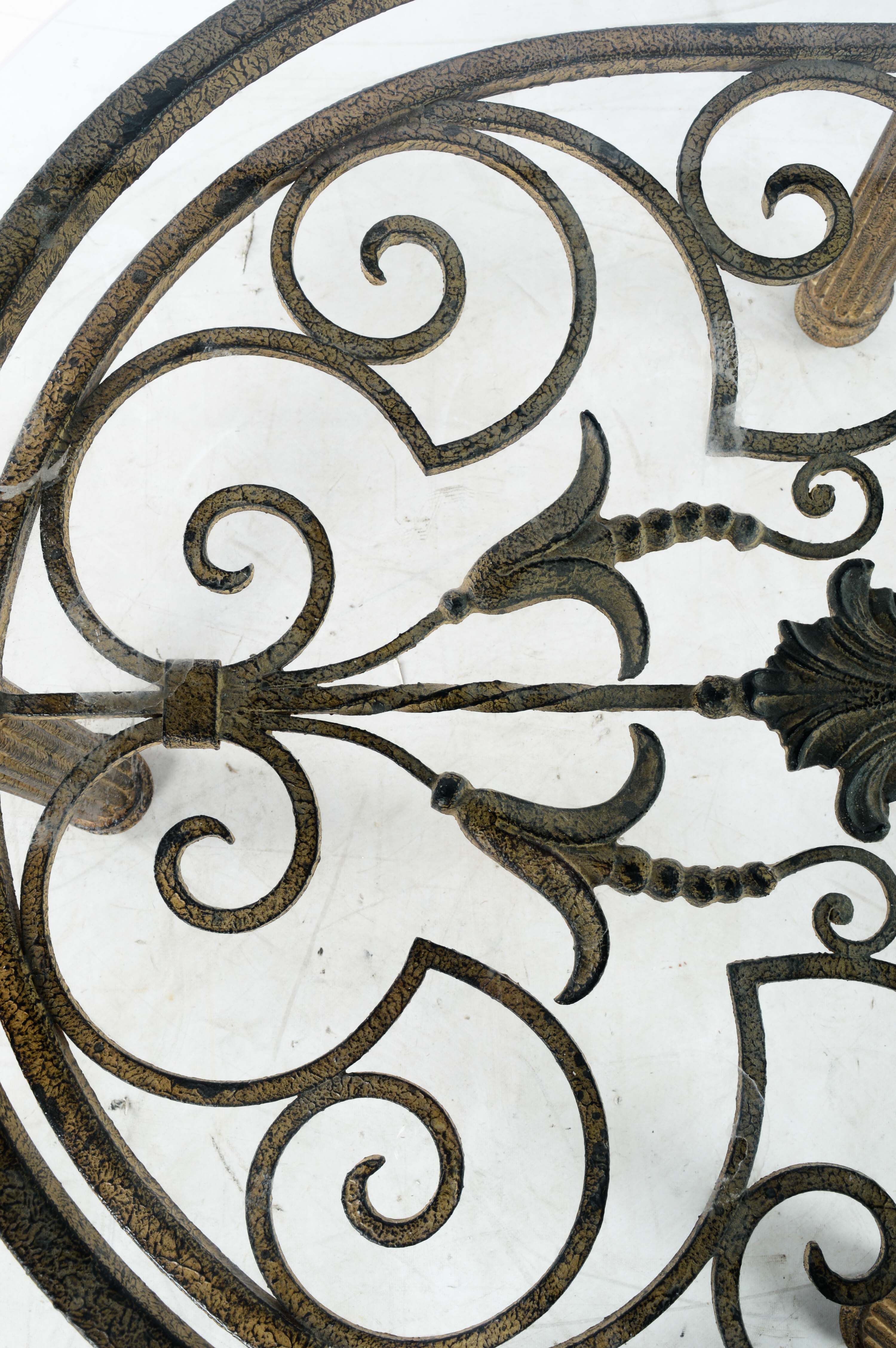 Metal and Glass Coffee Table