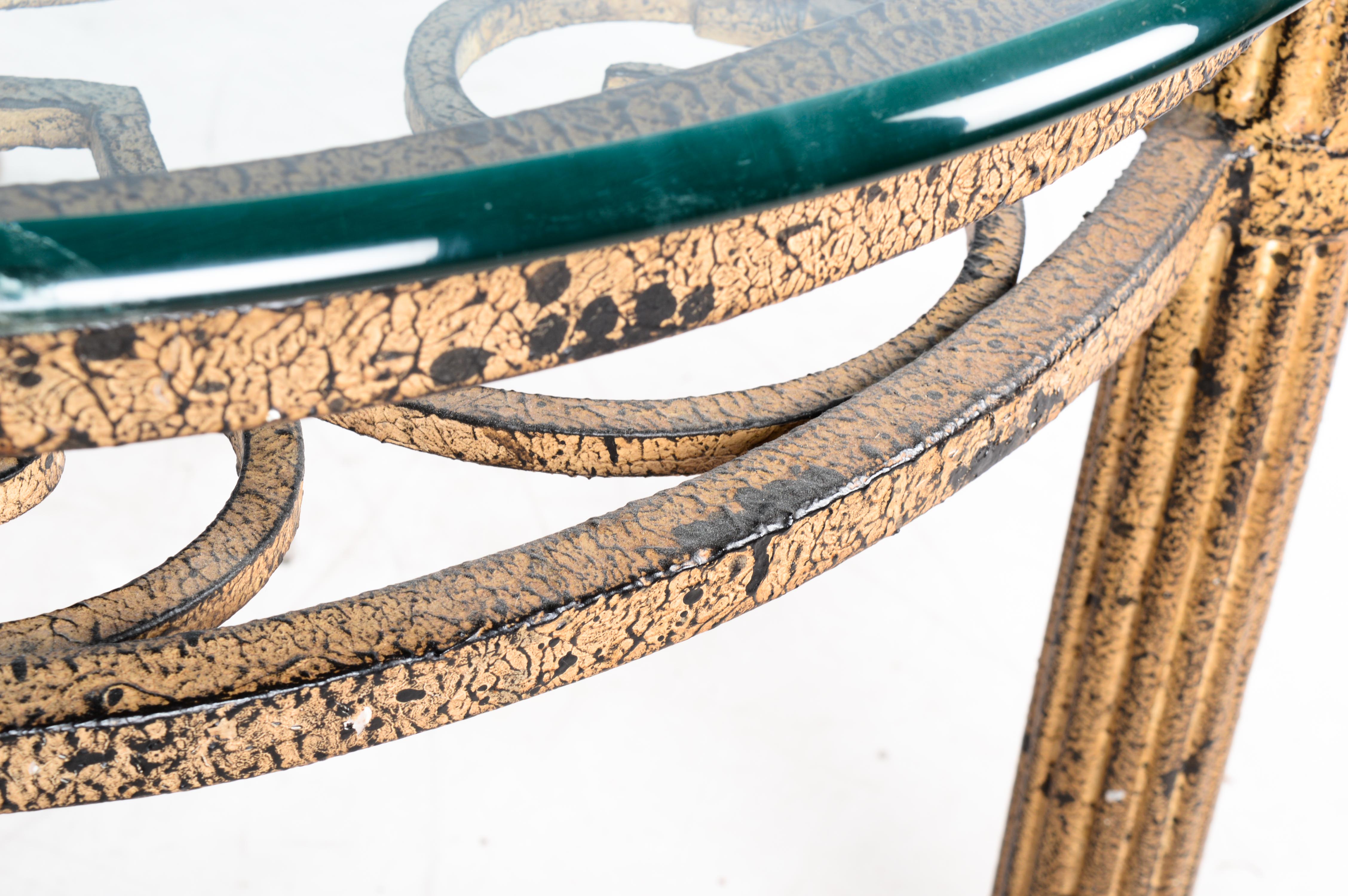 Metal and Glass Coffee Table