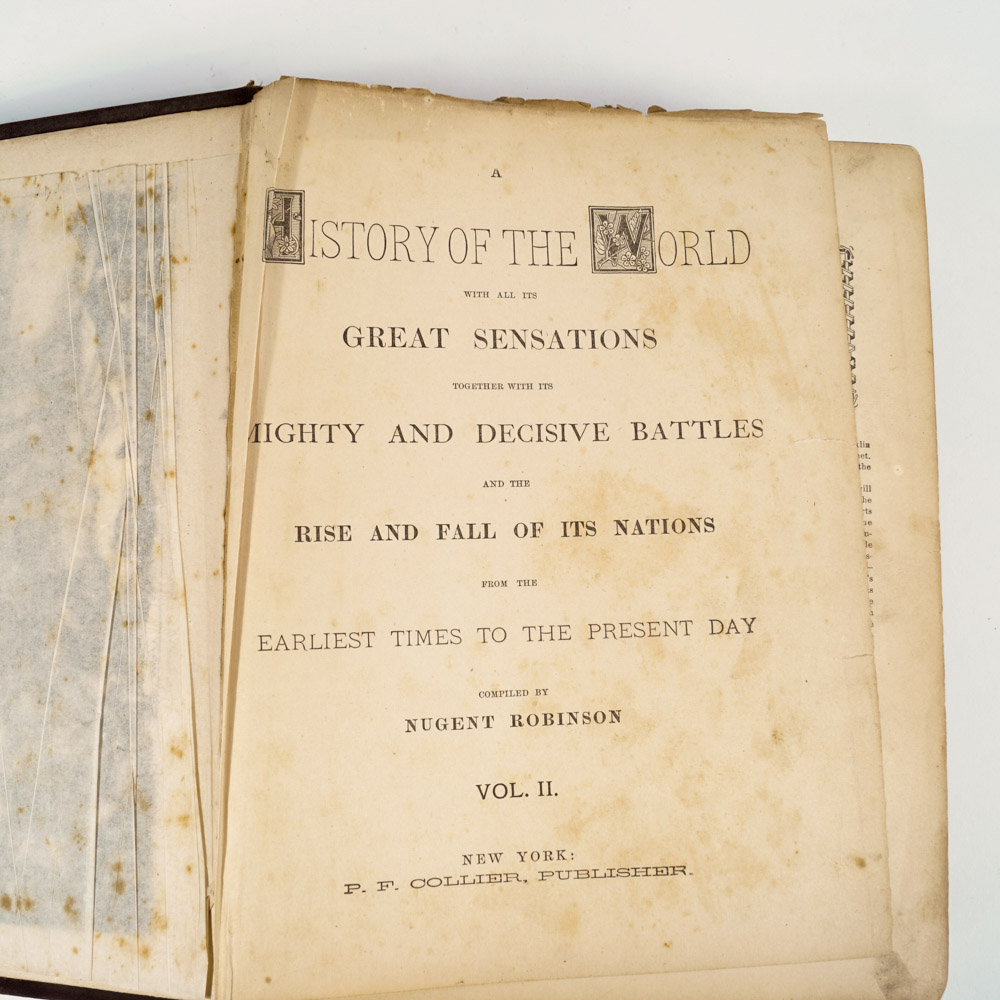 "History of the World with All It's Great Sensations" Volume II by Nugent Robinson