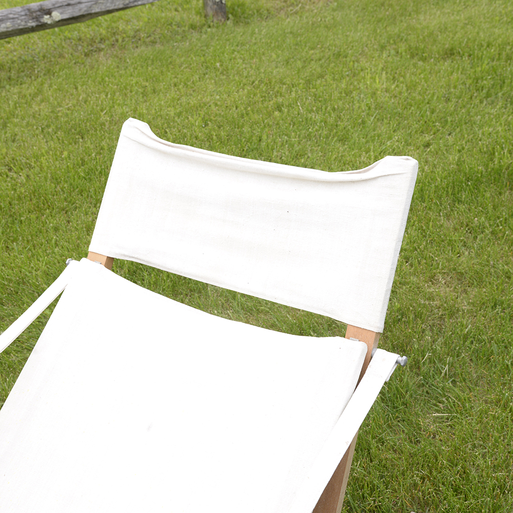 Danish Modern Outdoor Lounge Chair and Ottoman by Cado