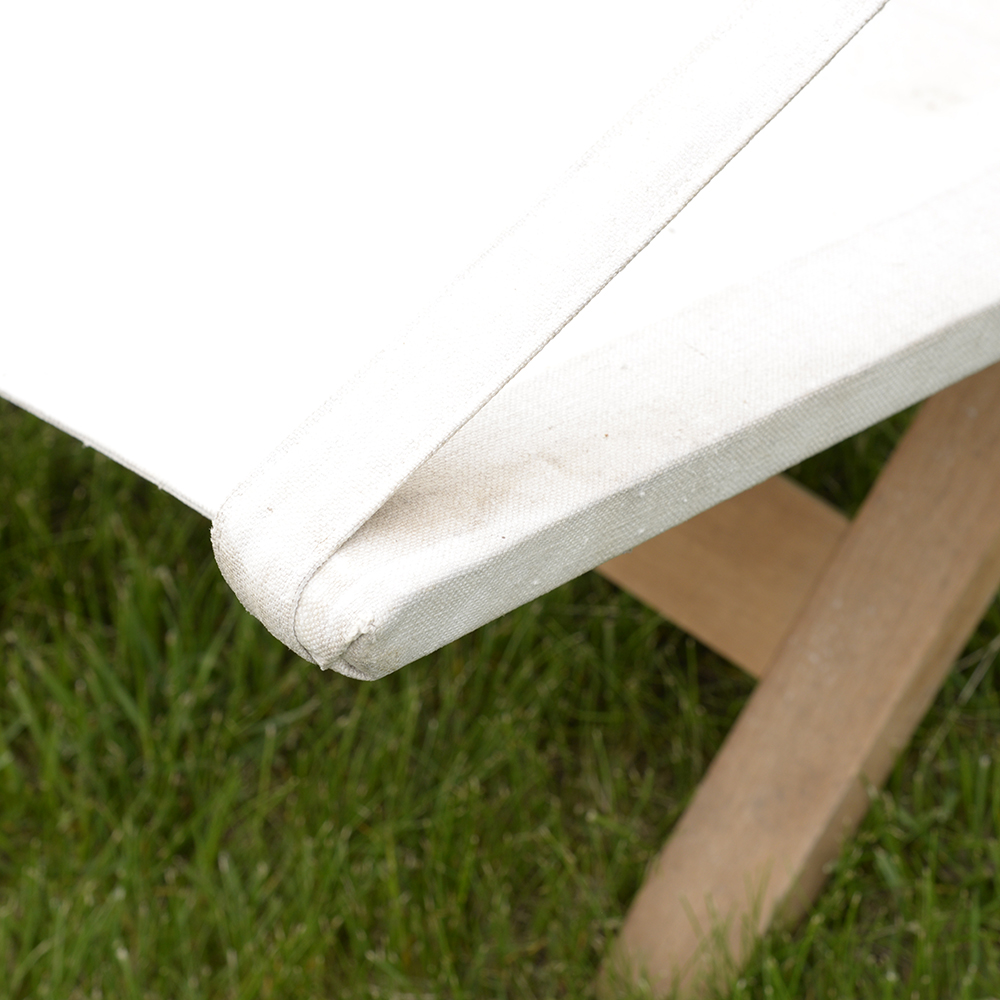 Danish Modern Outdoor Lounge Chair and Ottoman by Cado