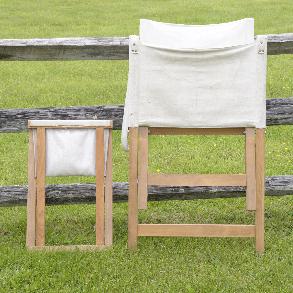 Danish Modern Outdoor Lounge Chair and Ottoman by Cado