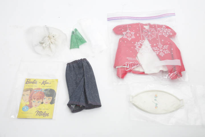 1960s Mattel Bubble Cut Barbie With Clothes and Accessories