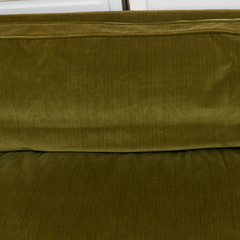 Muriel Brandolini Vintage Chartreuse Green Velour Settee