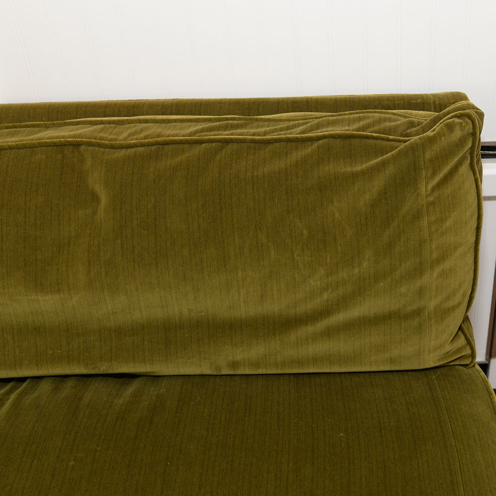 Muriel Brandolini Vintage Chartreuse Green Velour Settee