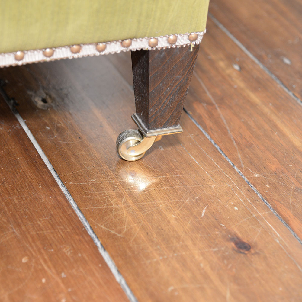 Muriel Brandolini Vintage Chartreuse Green Velour Settee