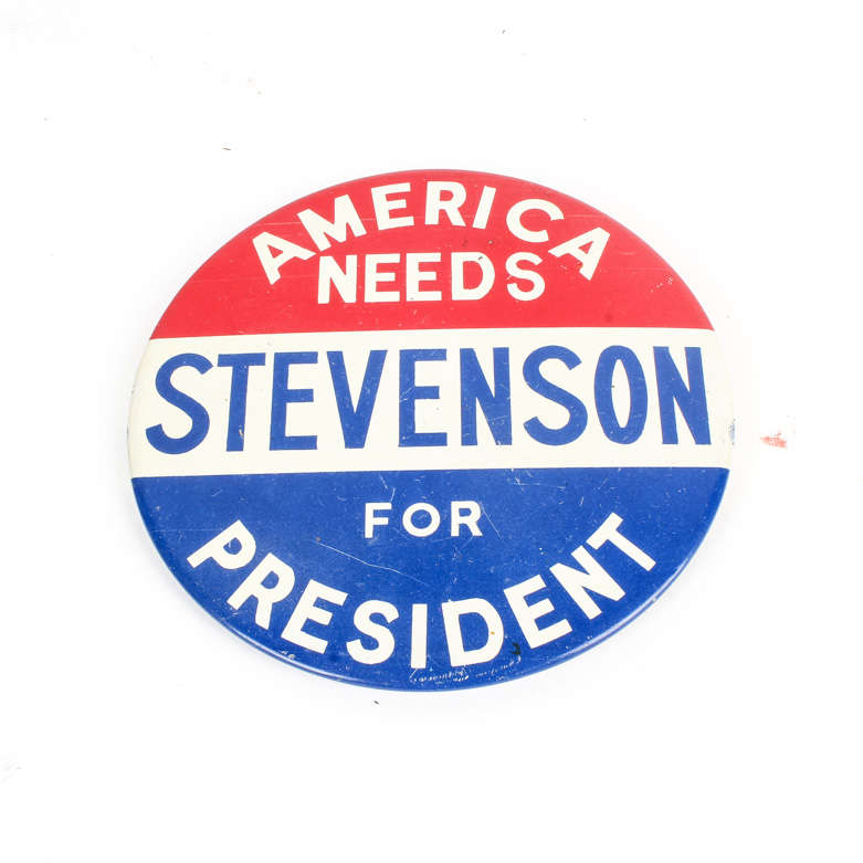 "Stevenson for President" Button