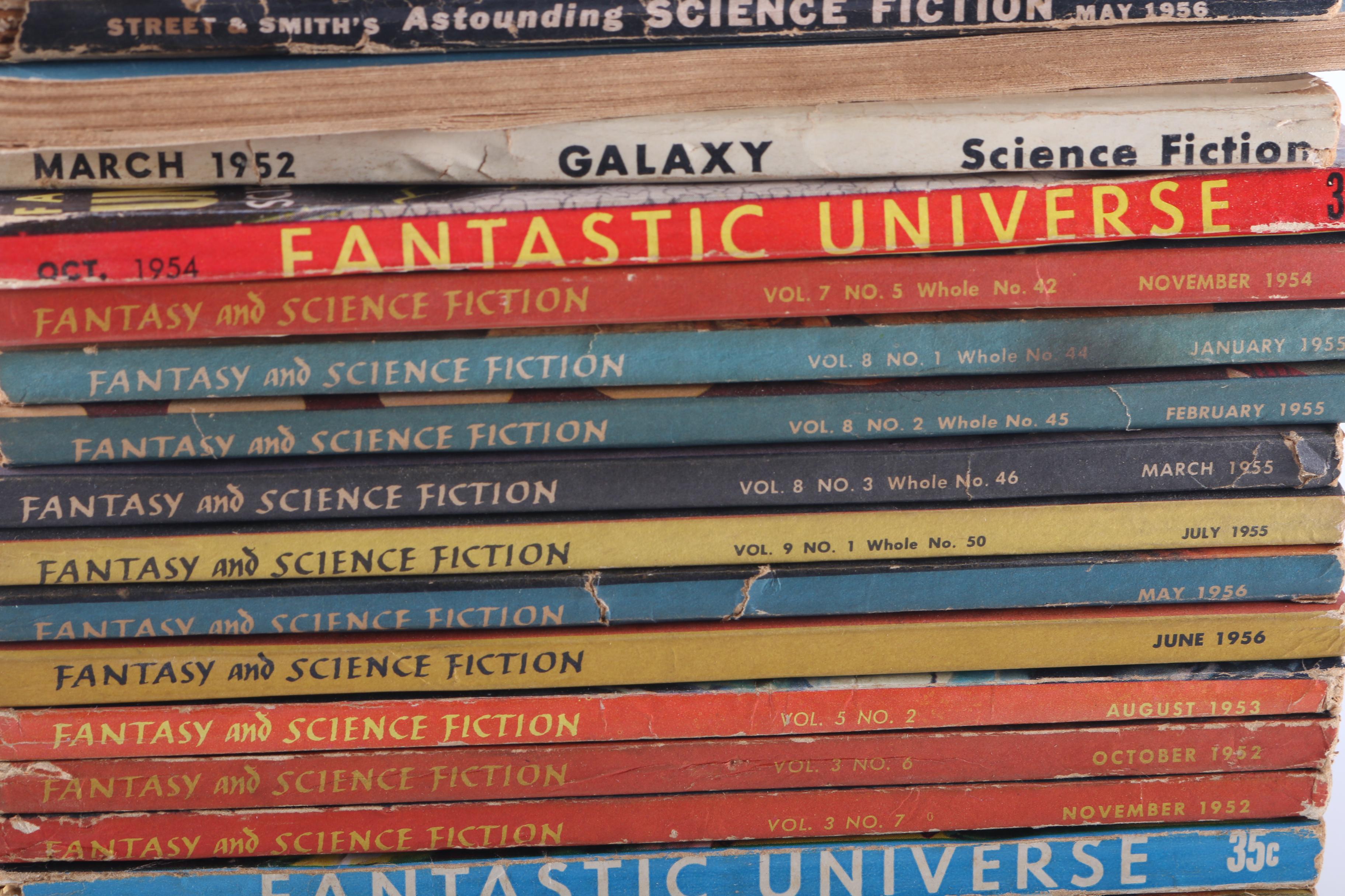 1950s Science Fiction Magazines Including "Fantasy and Science Fiction"