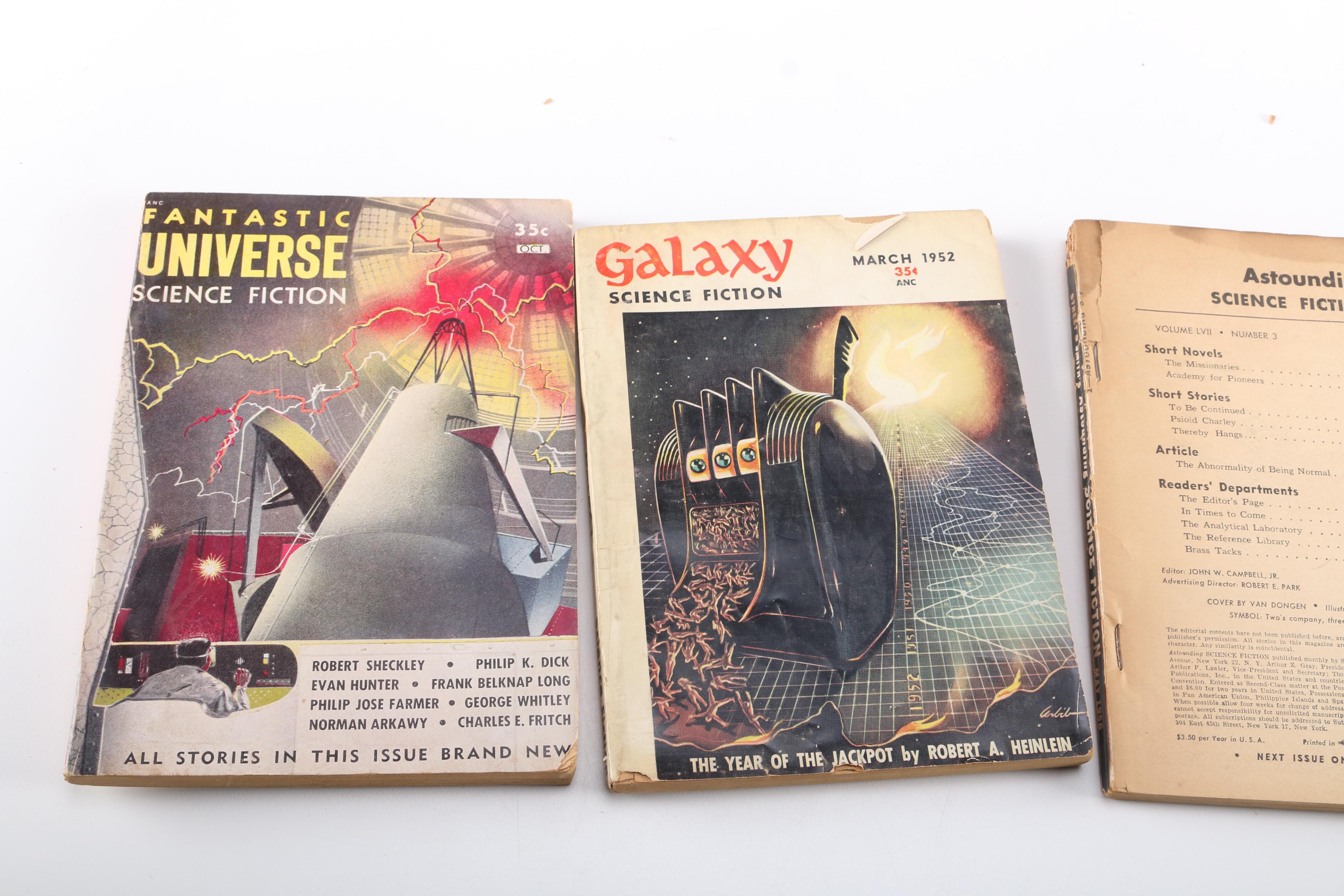 1950s Science Fiction Magazines Including "Fantasy and Science Fiction"