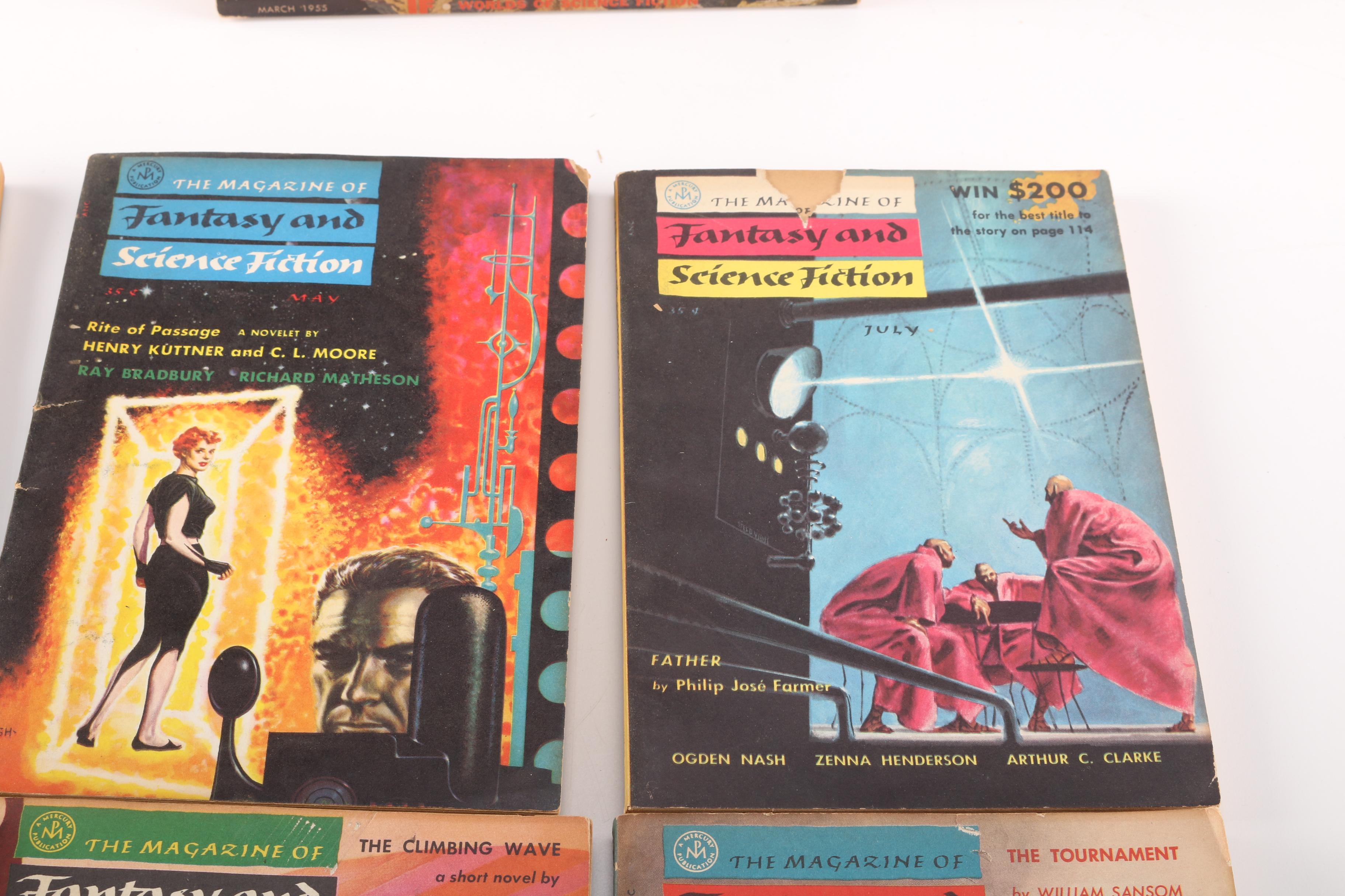 1950s Science Fiction Magazines Including "Fantasy and Science Fiction"