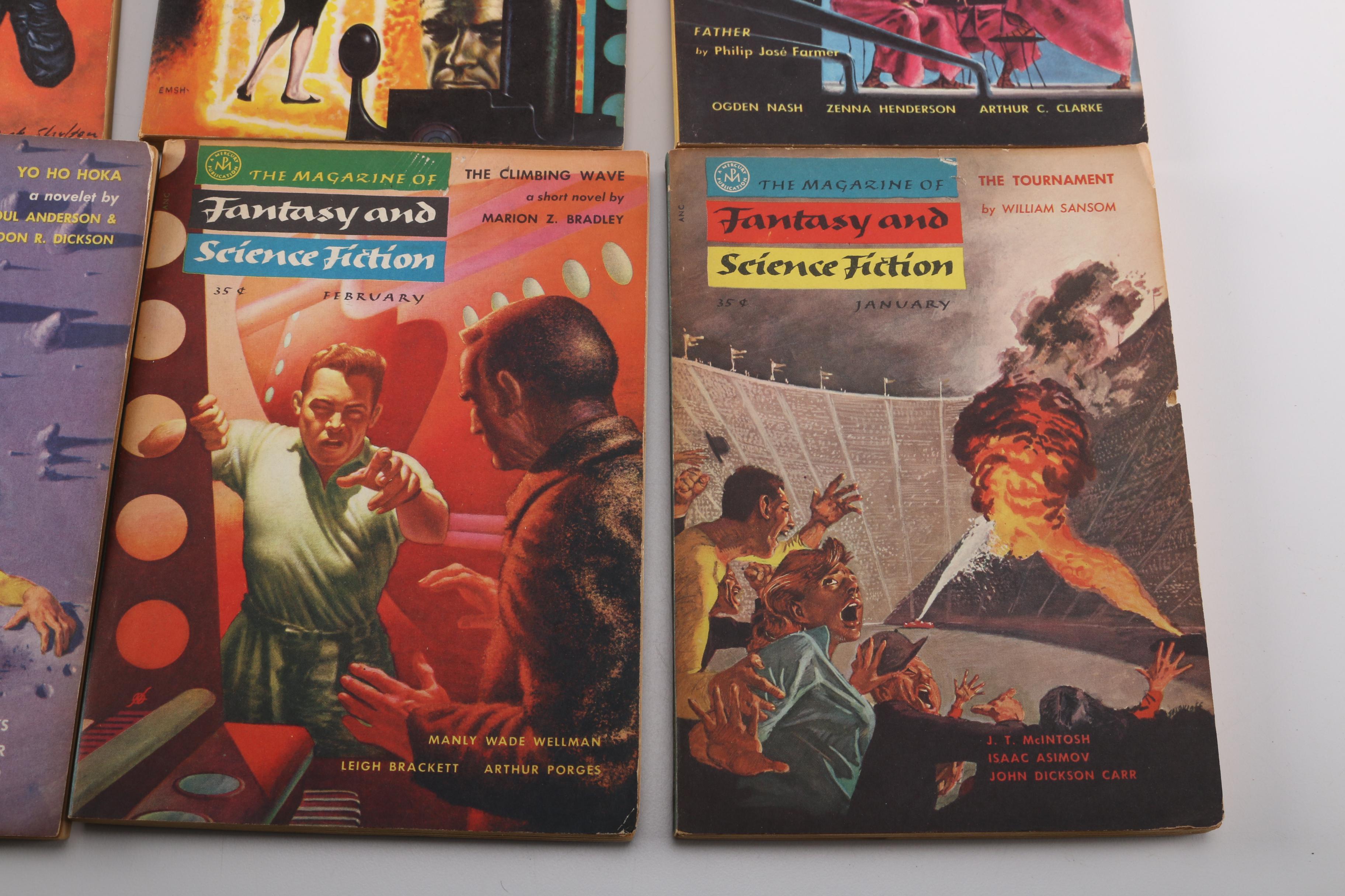 1950s Science Fiction Magazines Including "Fantasy and Science Fiction"