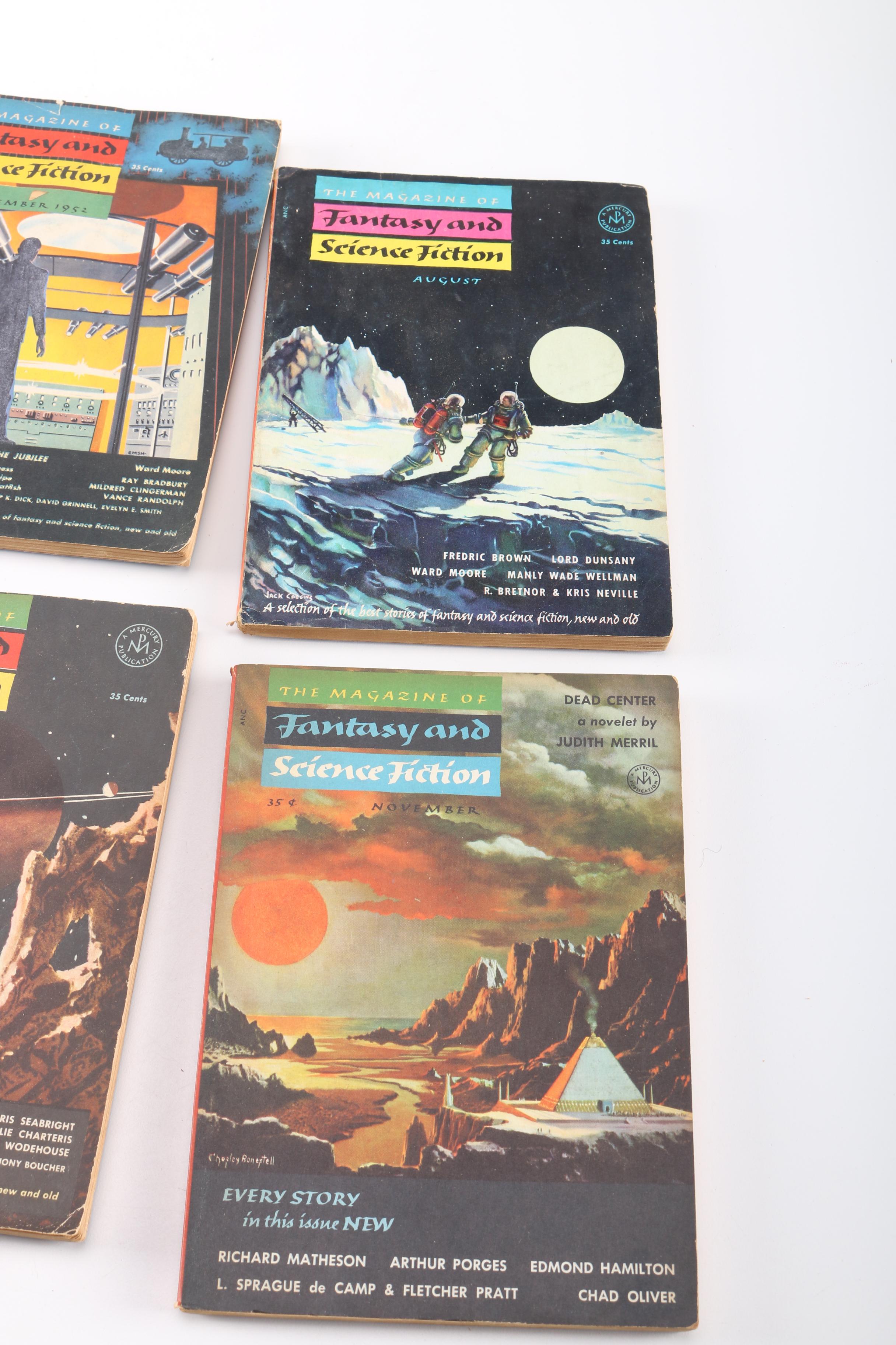 1950s Science Fiction Magazines Including "Fantasy and Science Fiction"
