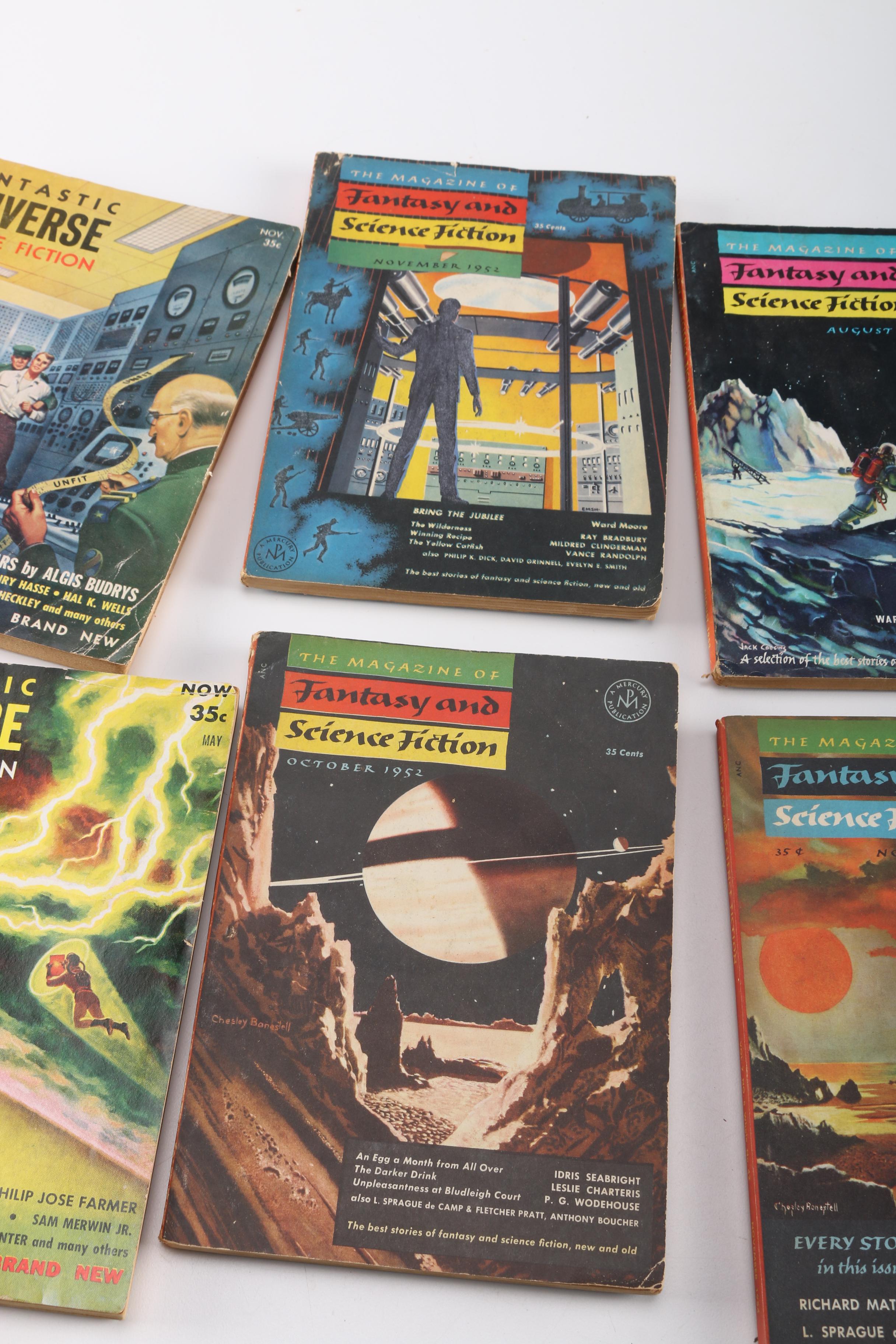 1950s Science Fiction Magazines Including "Fantasy and Science Fiction"