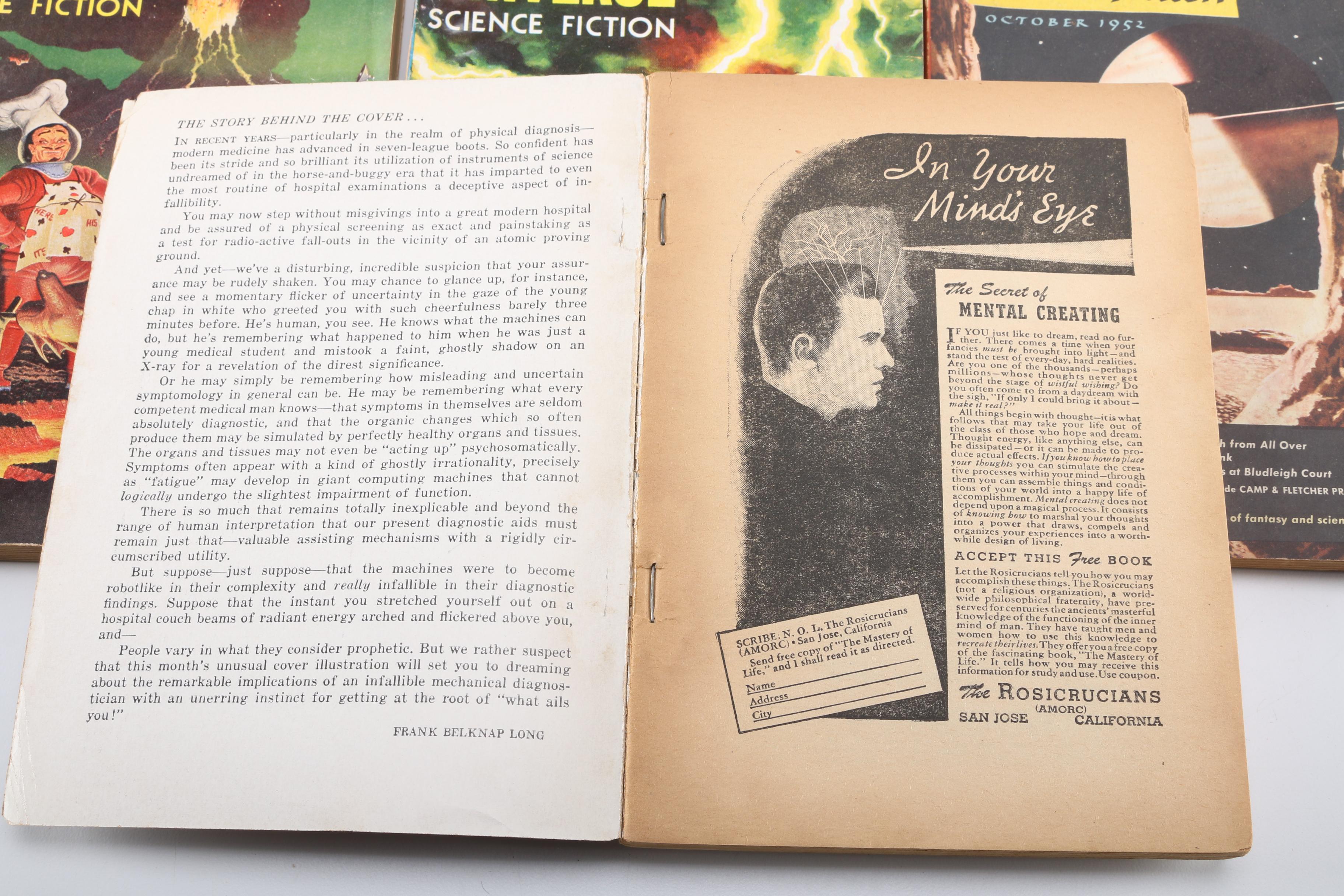 1950s Science Fiction Magazines Including "Fantasy and Science Fiction"