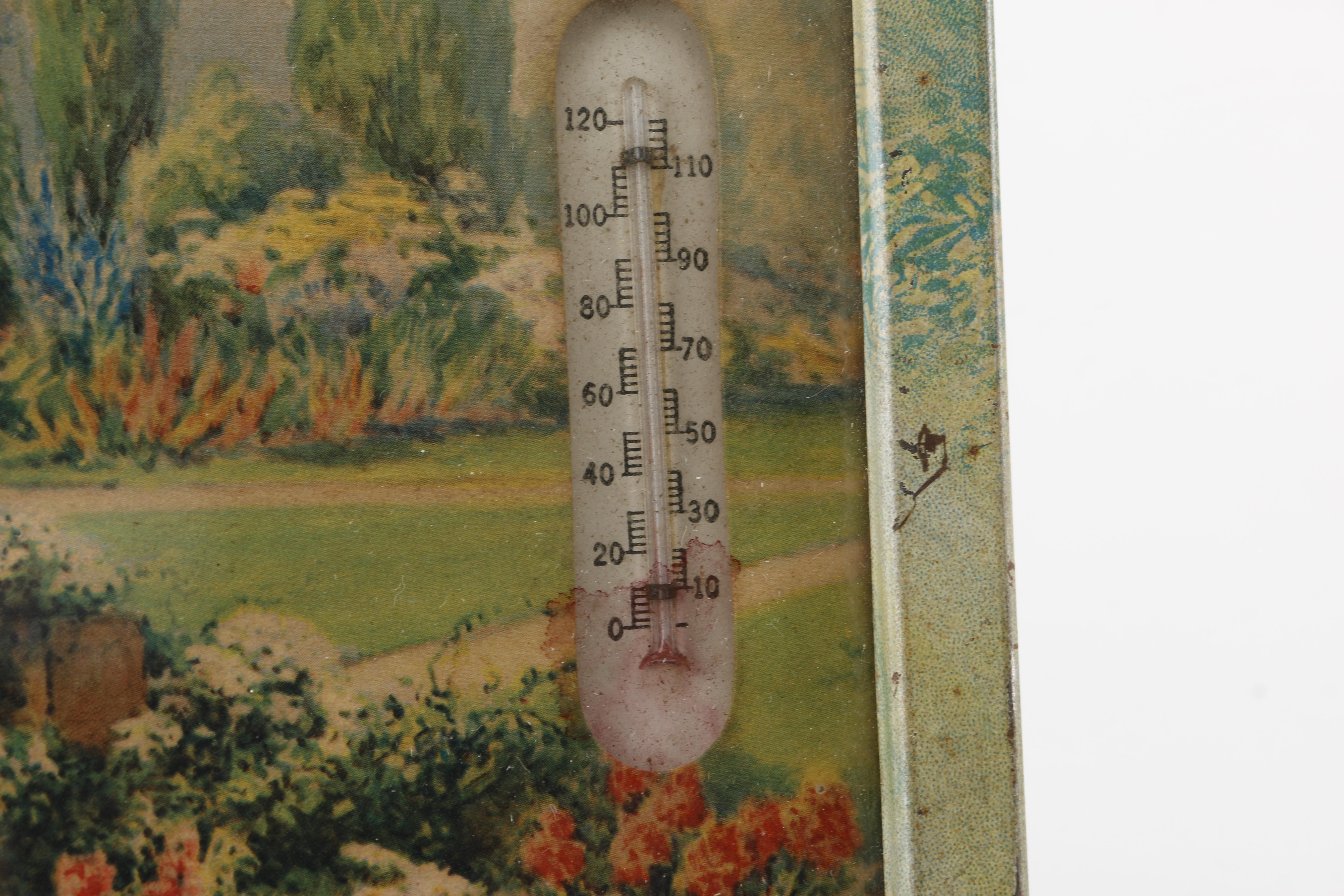 Wall Art Advertisements with Thermometers