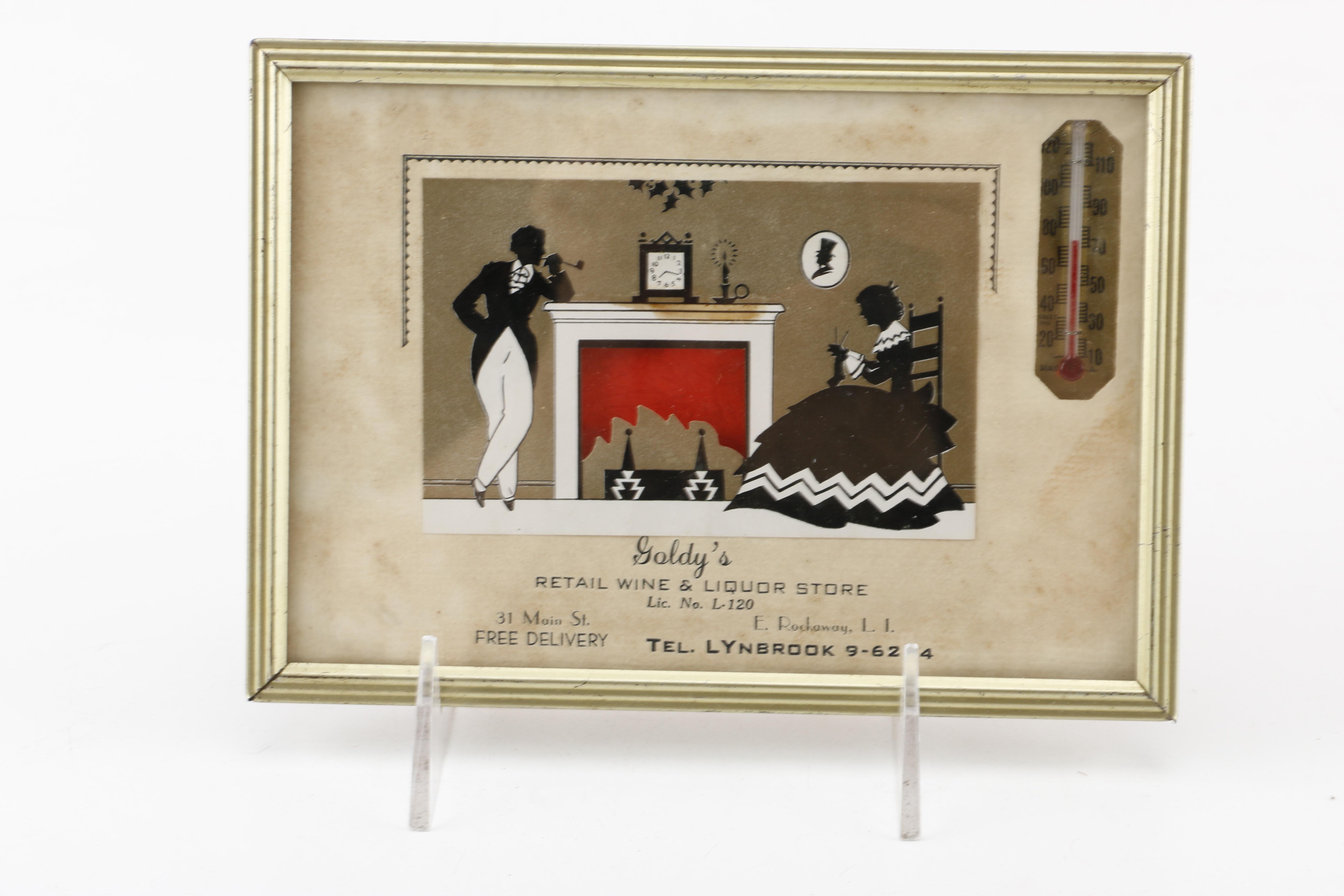 Wall Art Advertisements with Thermometers