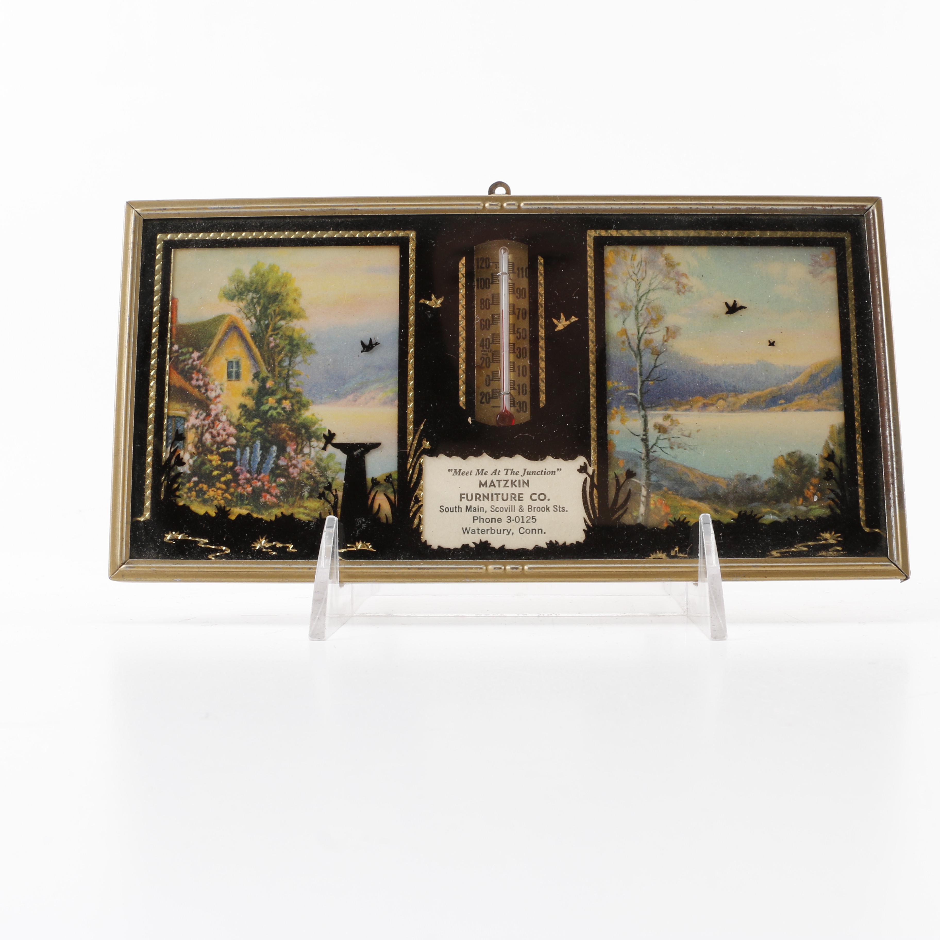 Wall Art Advertisements with Thermometers