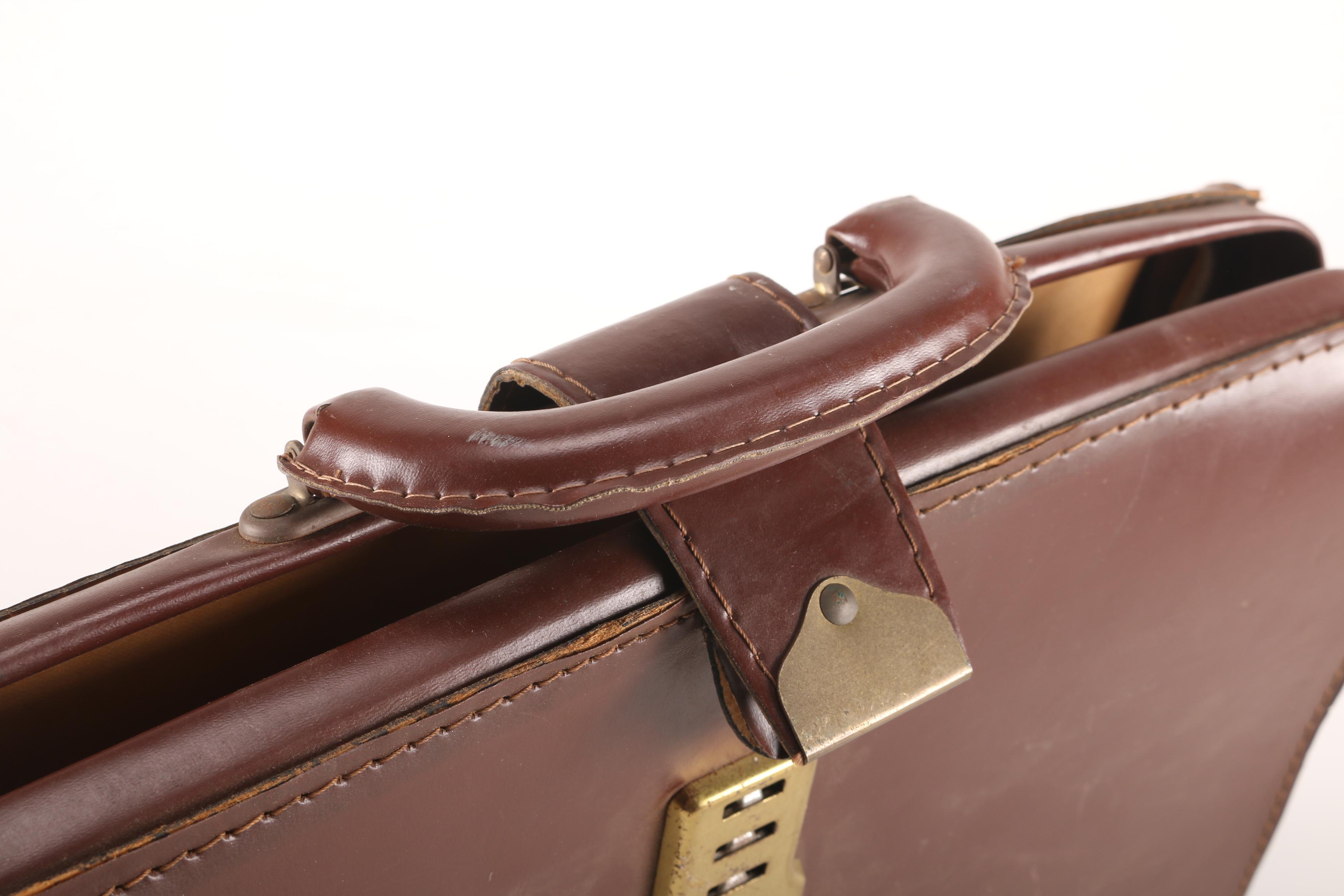 Cheney Brown Leather Attache Case