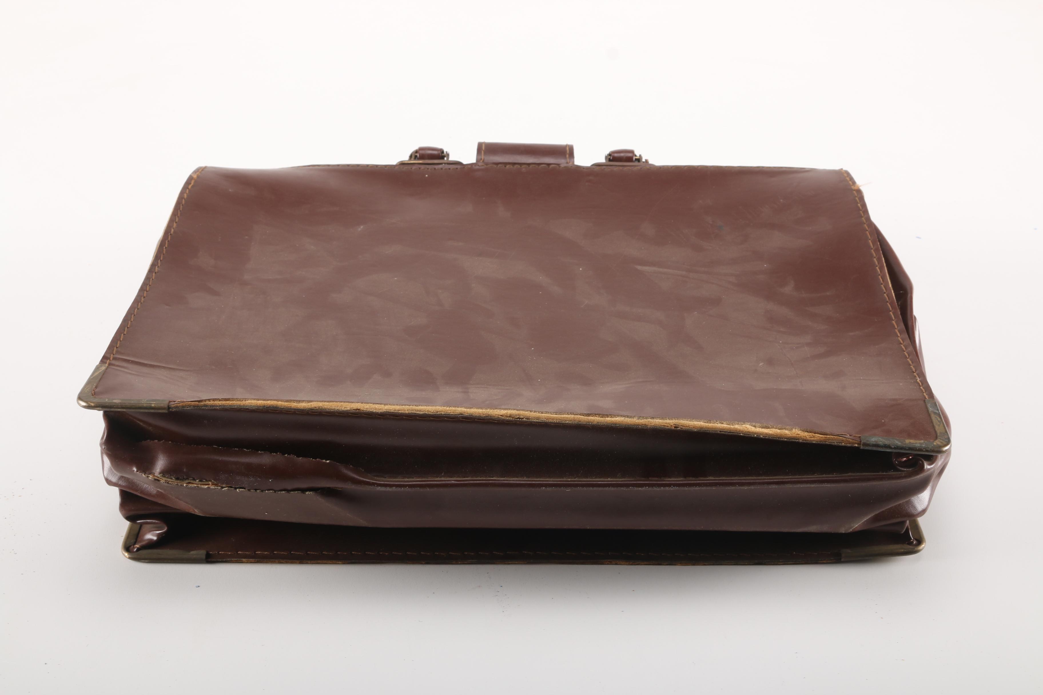 Cheney Brown Leather Attache Case