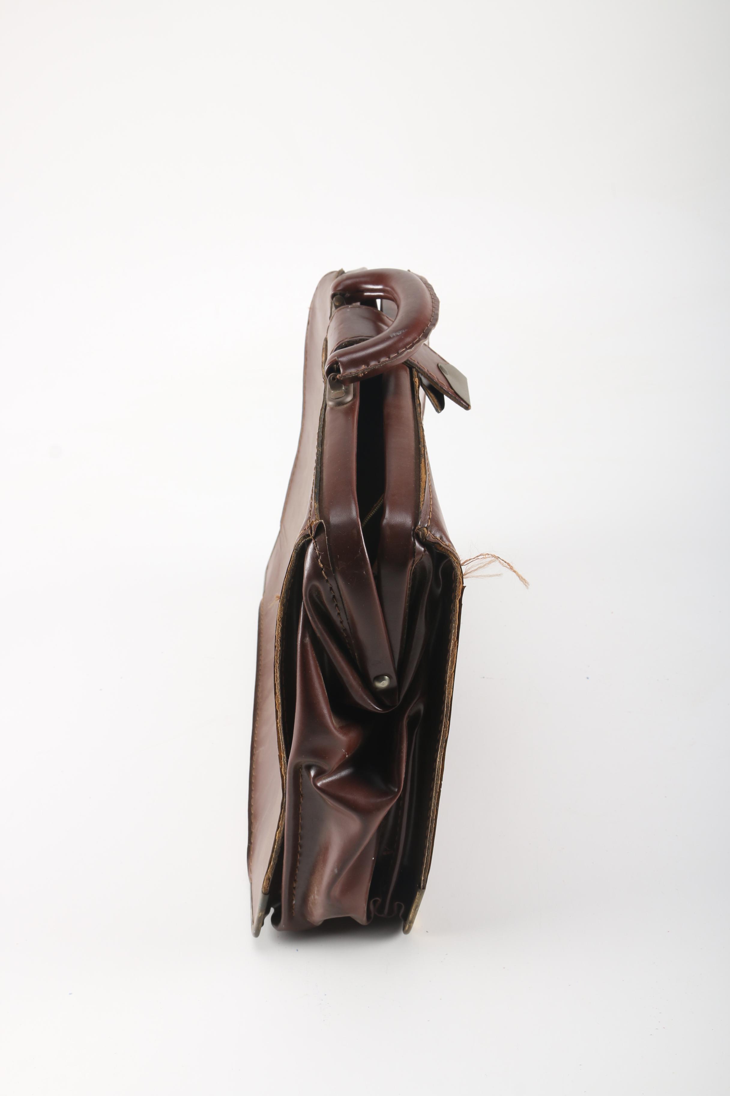 Cheney Brown Leather Attache Case