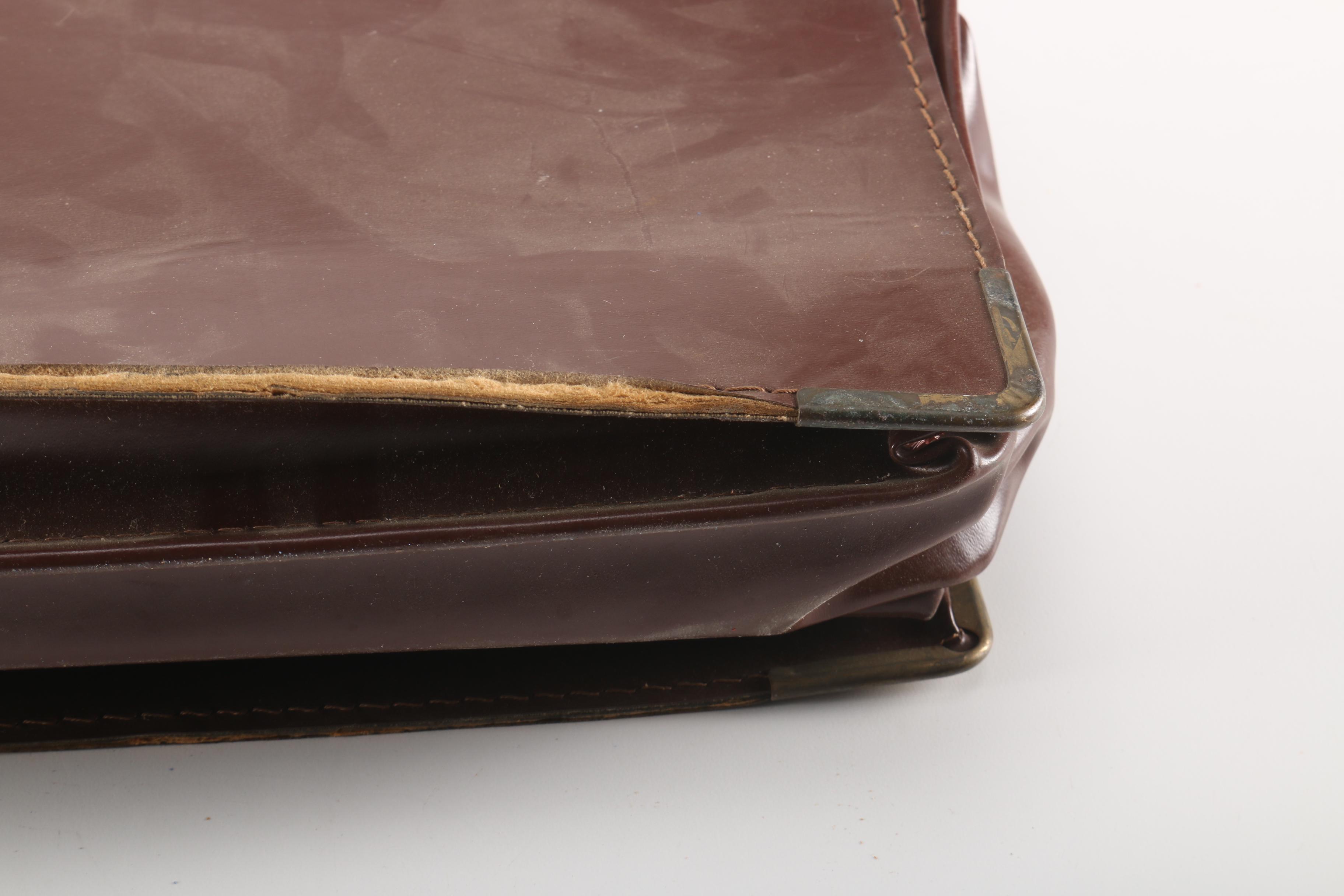 Cheney Brown Leather Attache Case