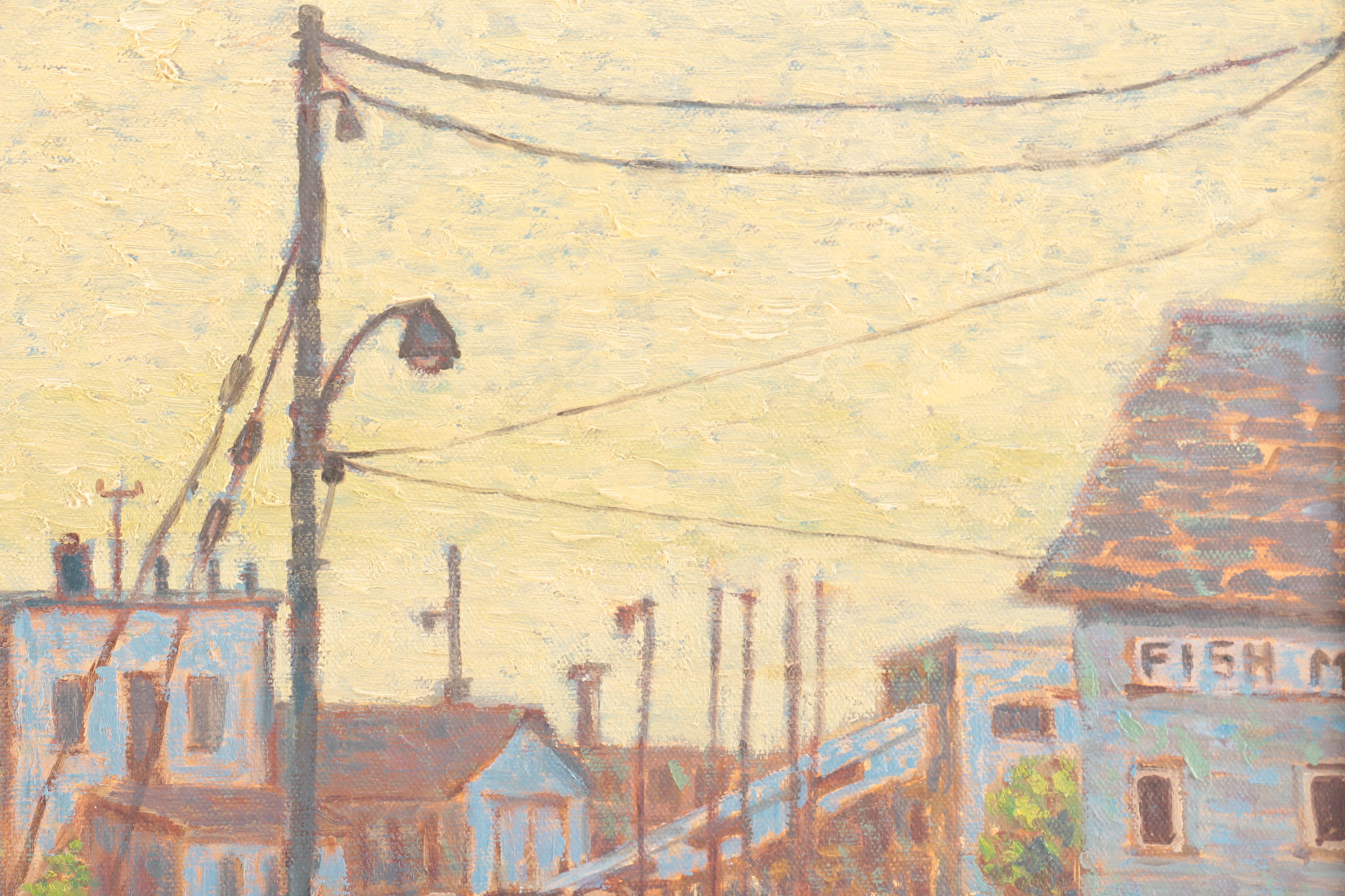 Robert O. Lahmann Oil Painting on Canvas "Port Washington Harbor"