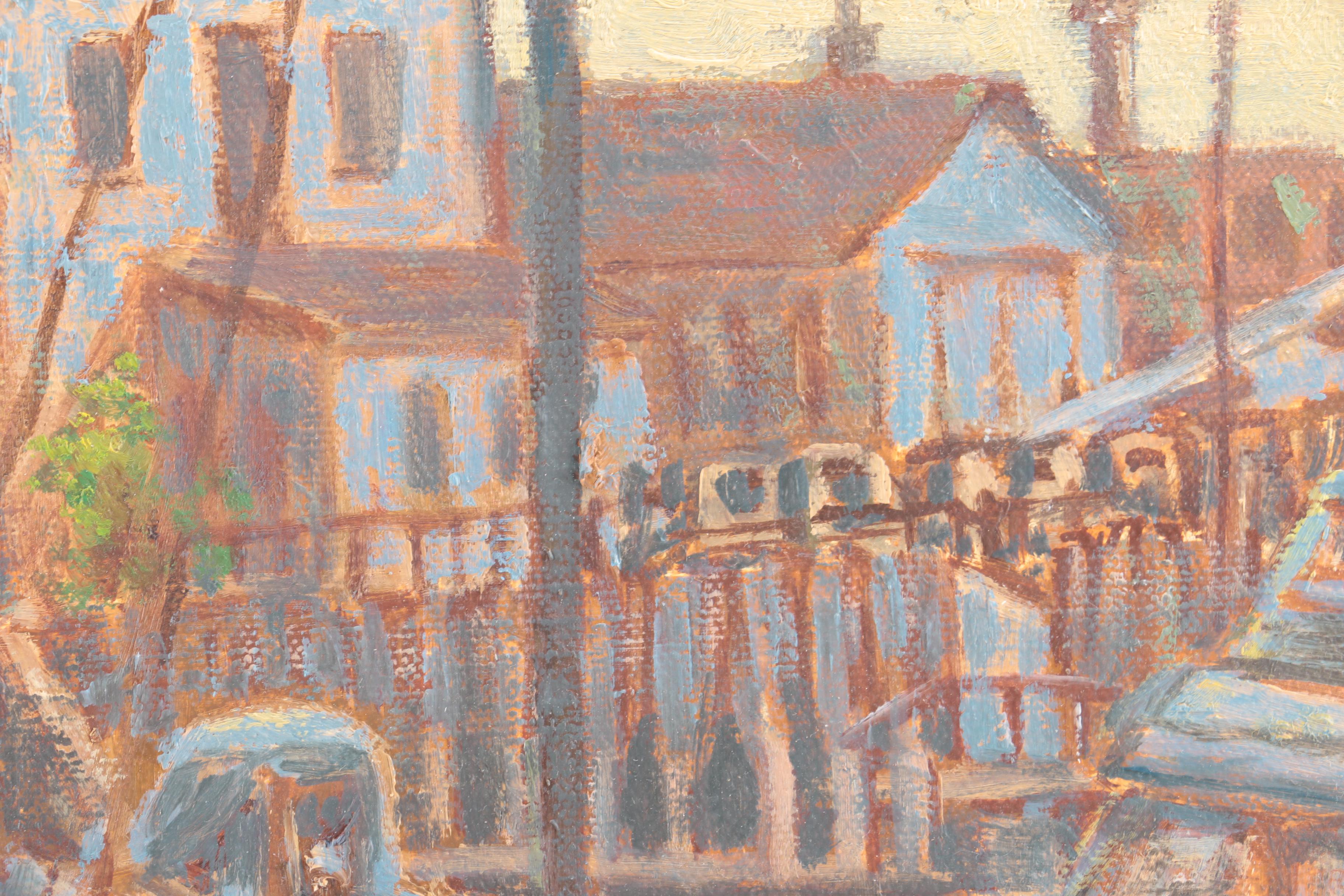 Robert O. Lahmann Oil Painting on Canvas "Port Washington Harbor"