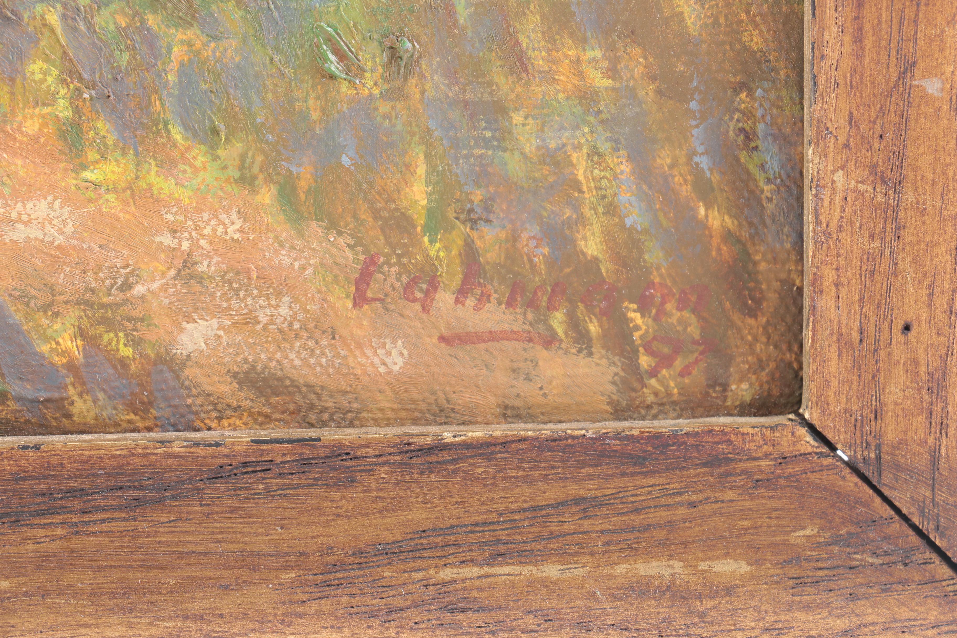 Robert O. Lahmann Oil Painting on Canvas "Port Washington Harbor"