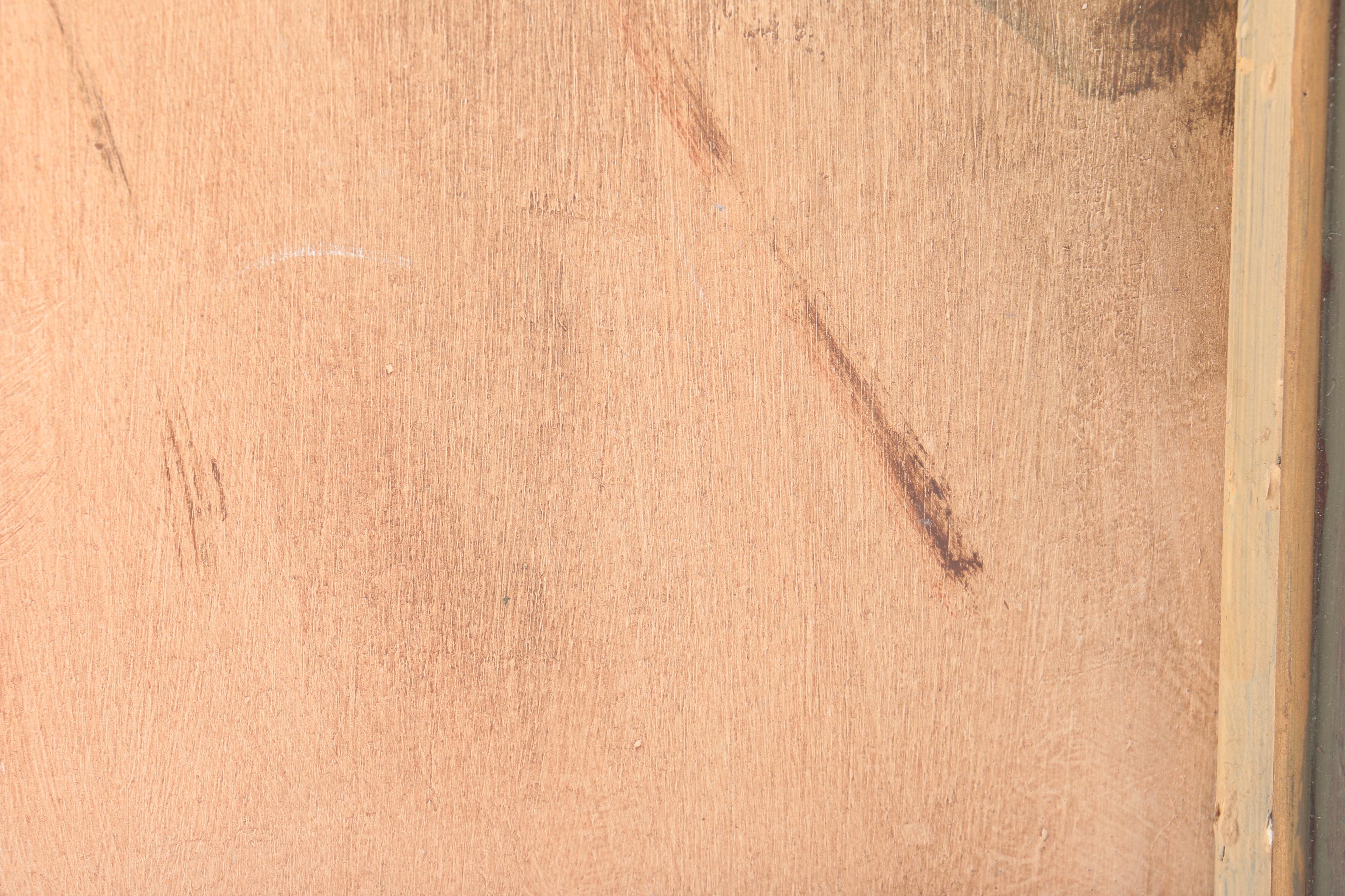 Robert O. Lahmann Oil Painting on Board After Barbara Krafft's Mozart Portrait