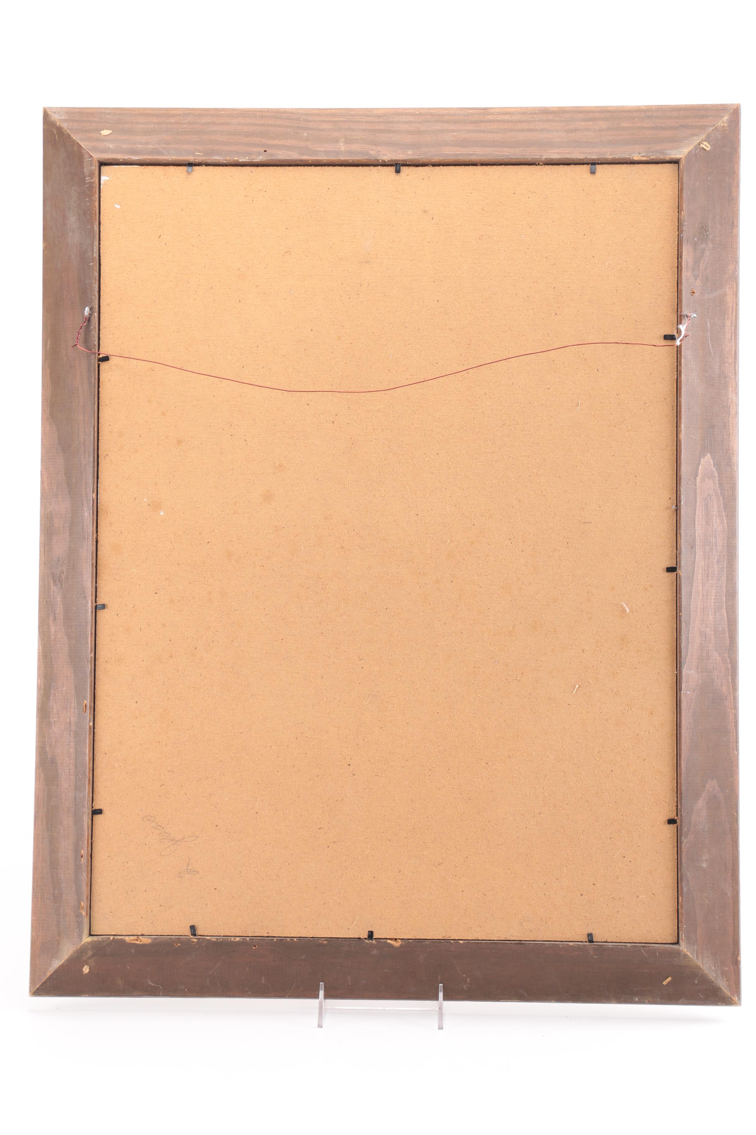 Robert O. Lahmann Oil Painting on Board After Barbara Krafft's Mozart Portrait