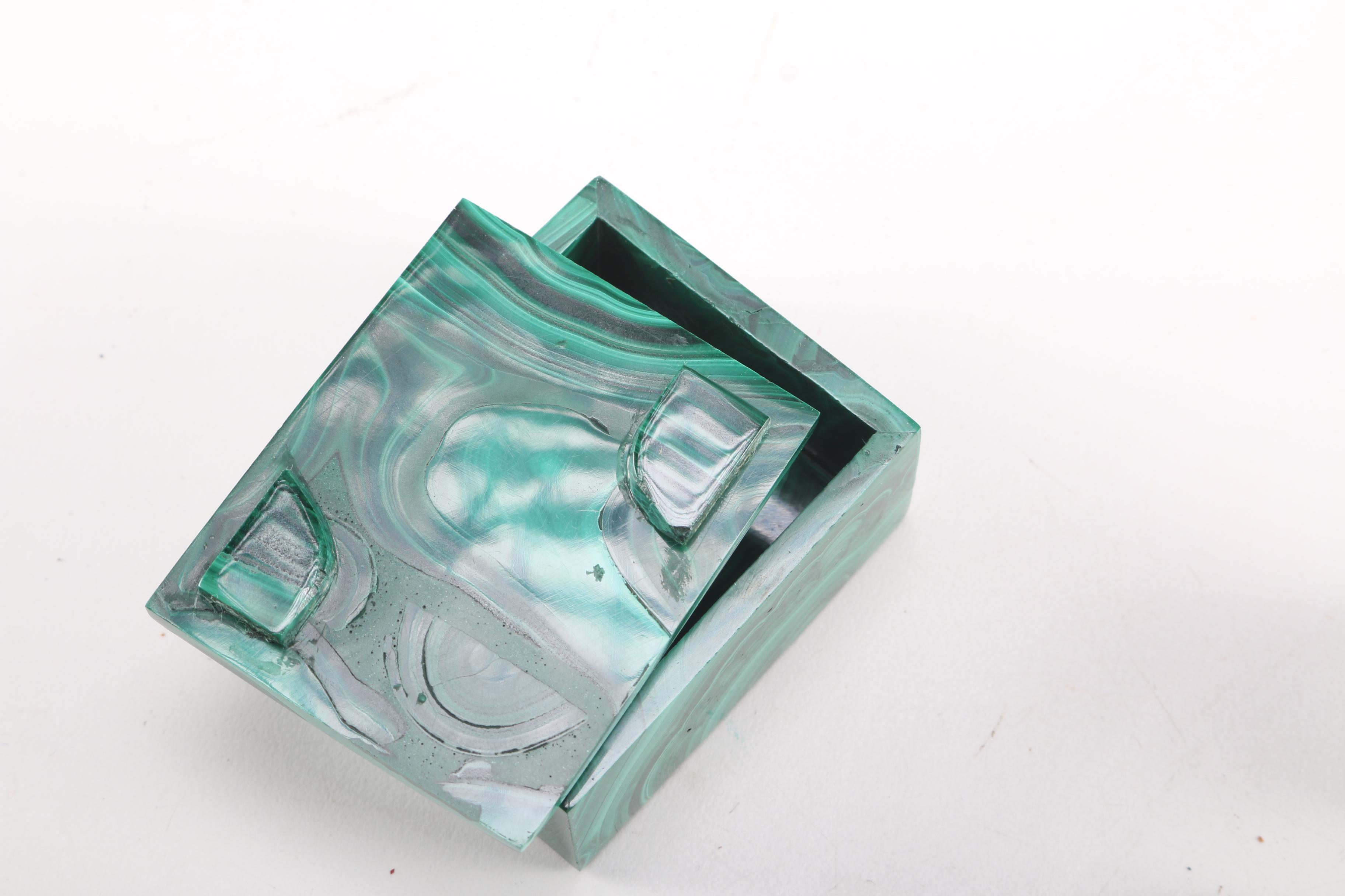 Malachite Trinket Boxes