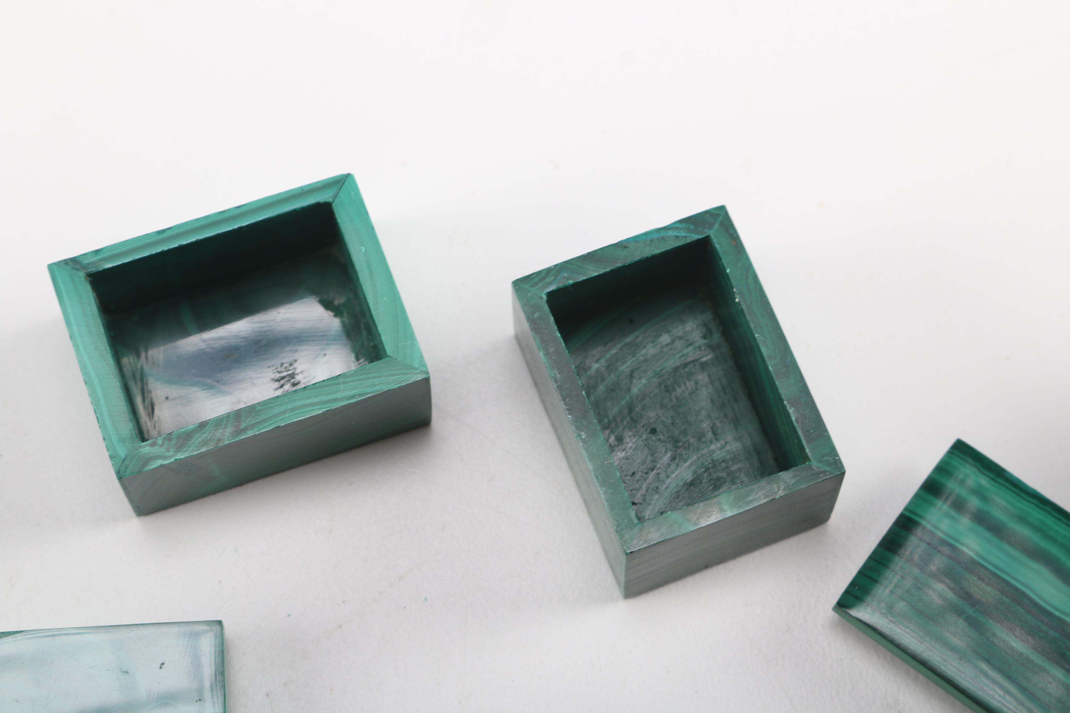 Malachite Trinket Boxes