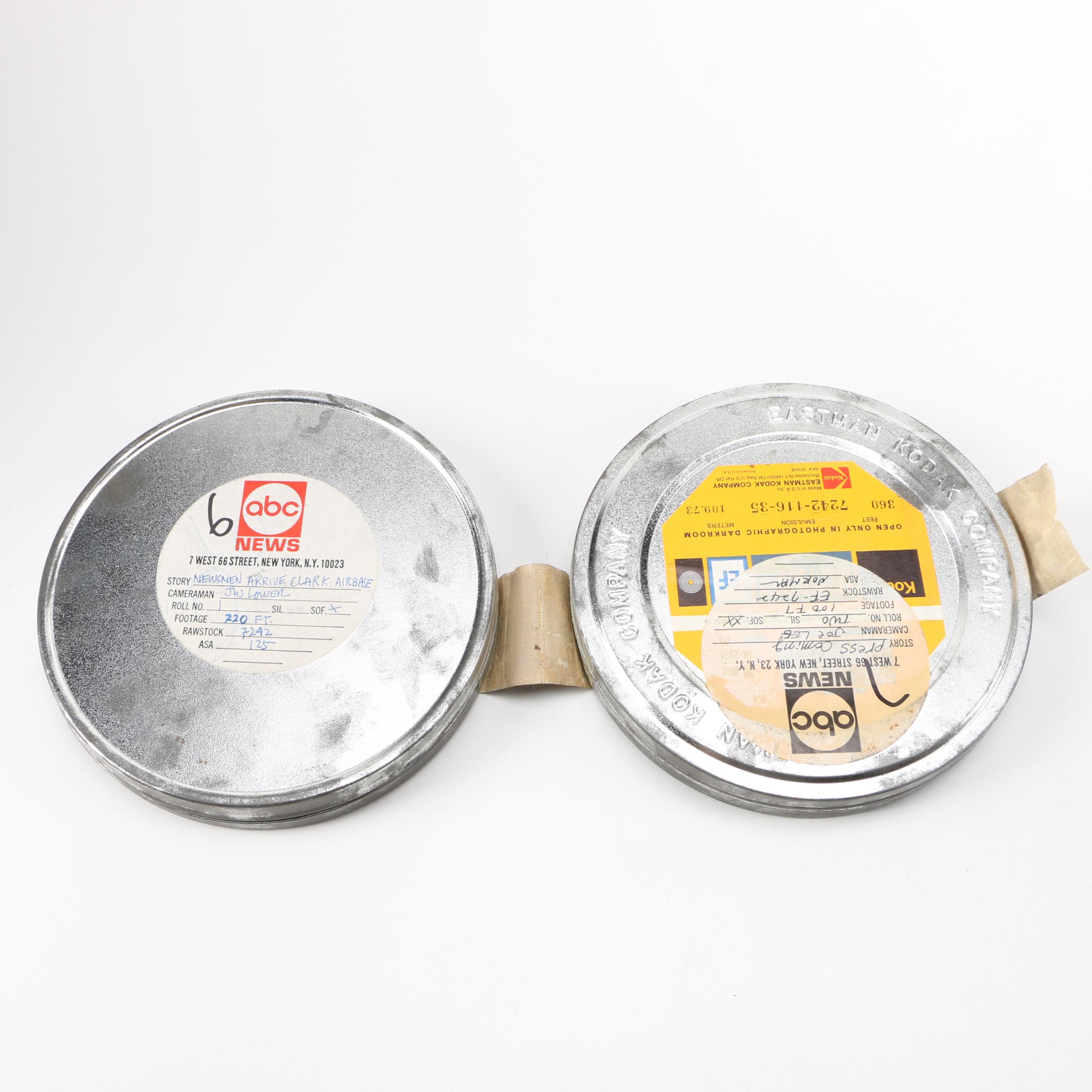 16mm Film Reels Including 1970s NASA Footage