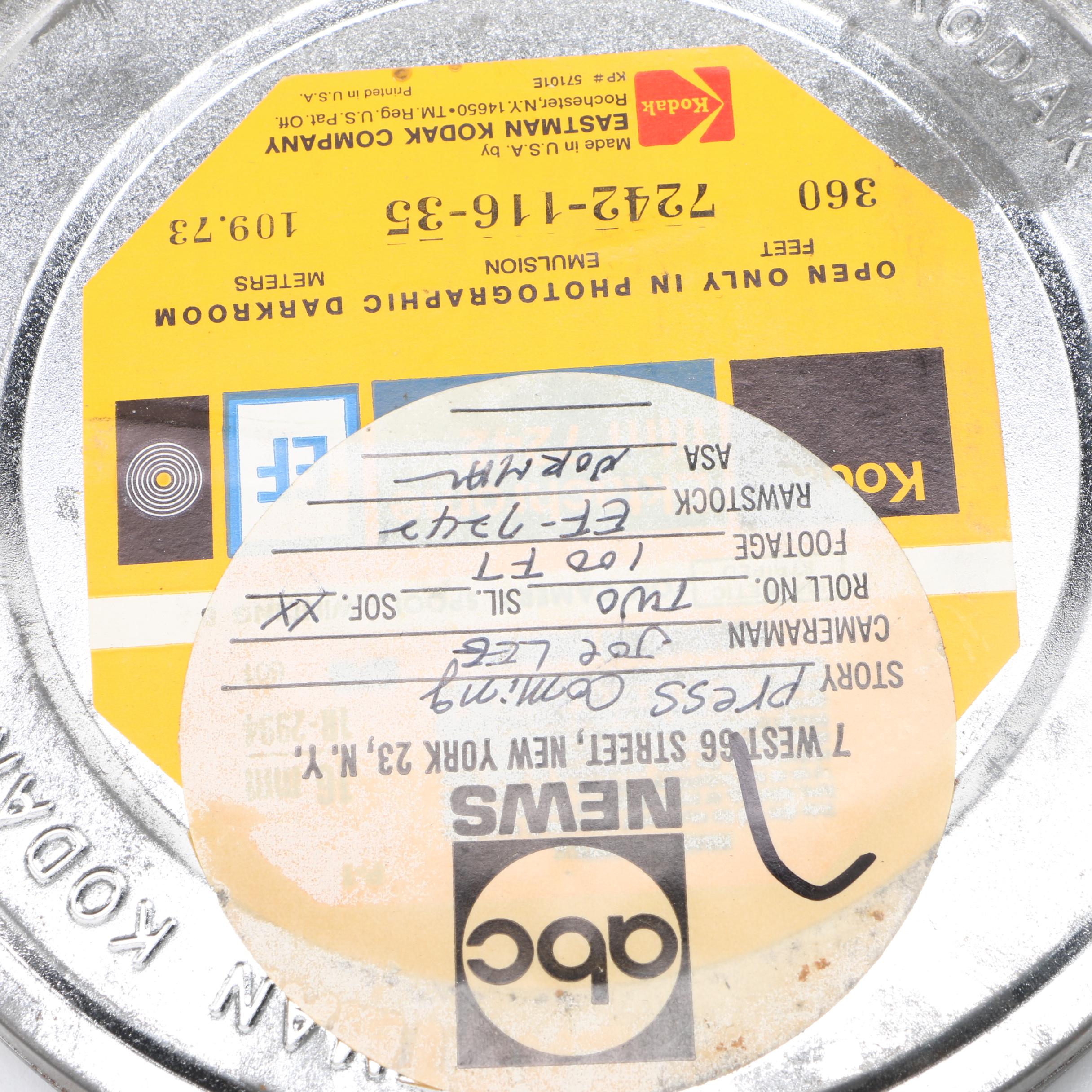 16mm Film Reels Including 1970s NASA Footage