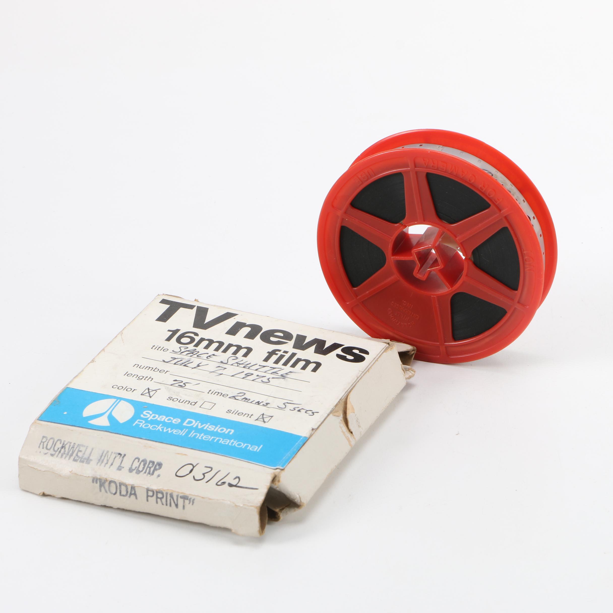 16mm Film Reels Including 1970s NASA Footage