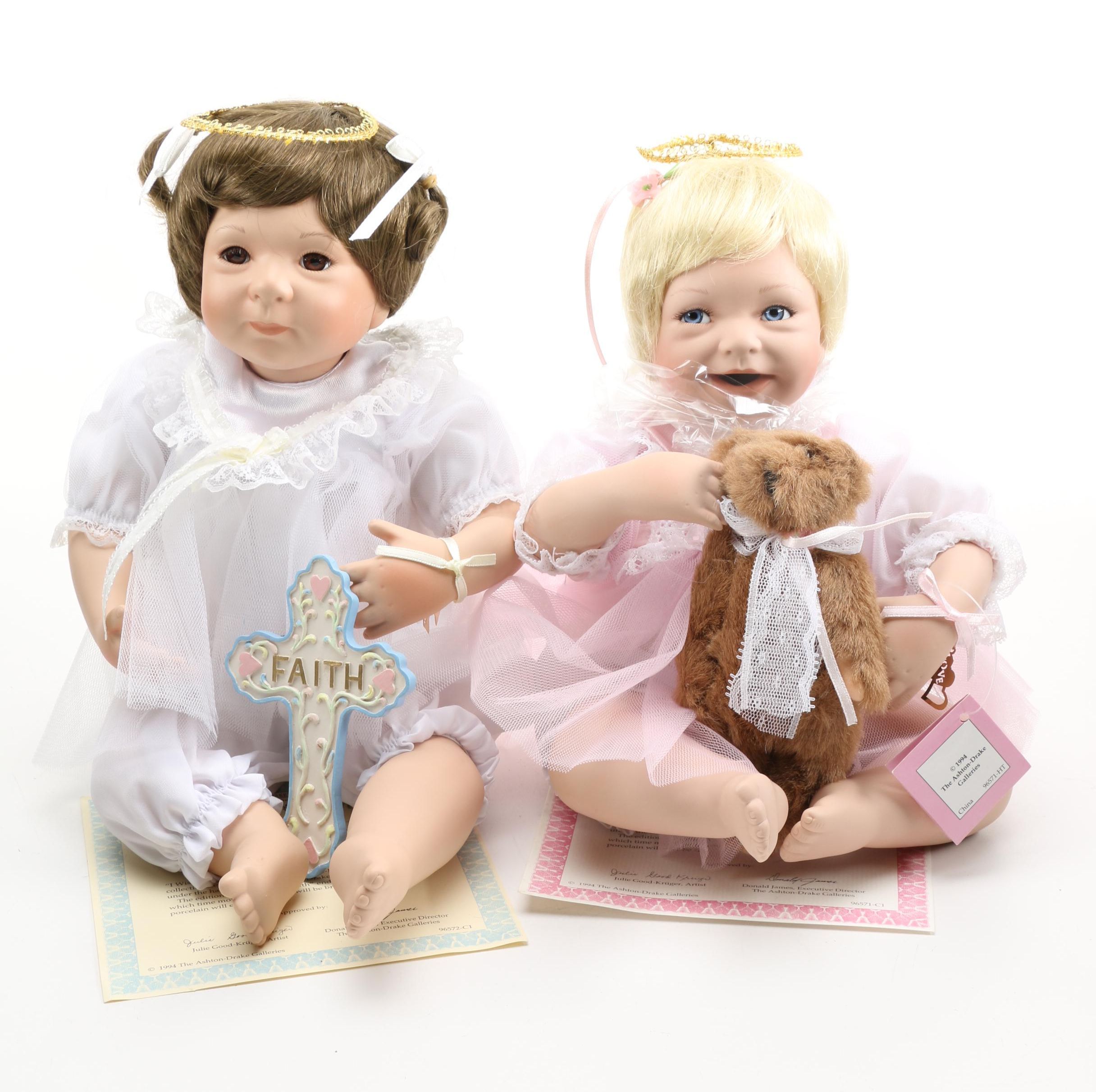 Limited Edition Ashton-Drake Galleries "I Wish You" Porcelain Dolls