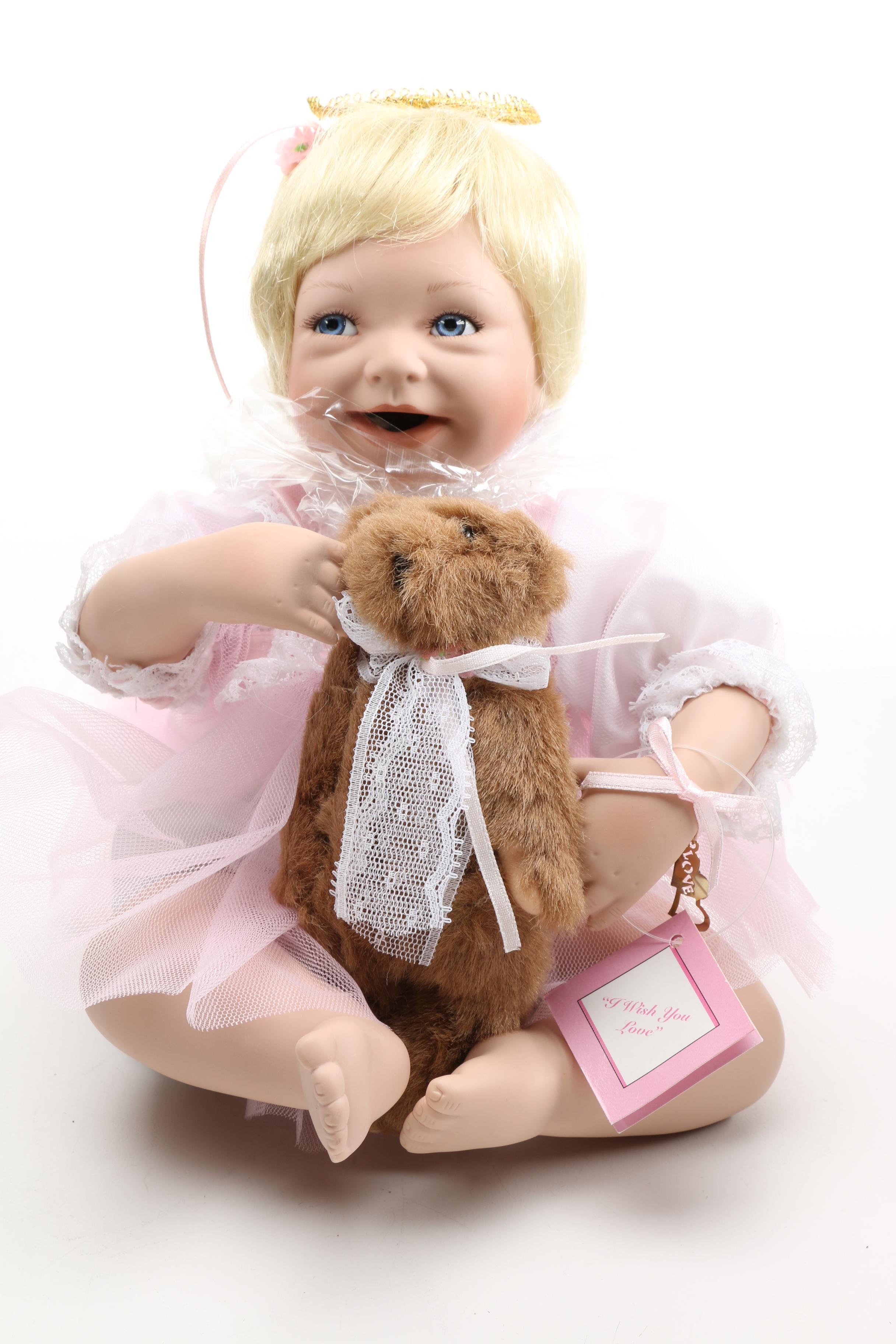 Limited Edition Ashton-Drake Galleries "I Wish You" Porcelain Dolls