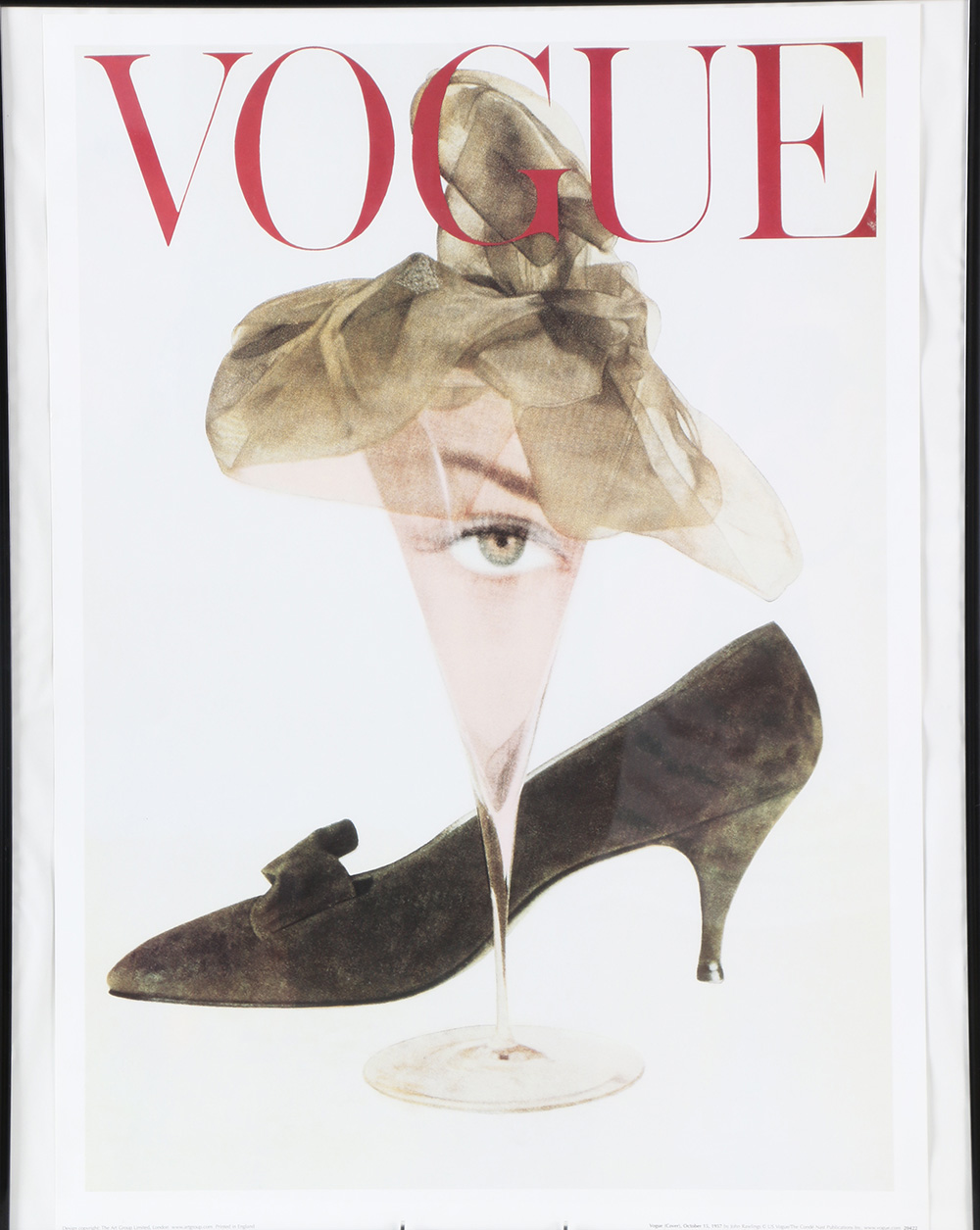 1957 "Vogue" Magazine Cover Offset Lithograph