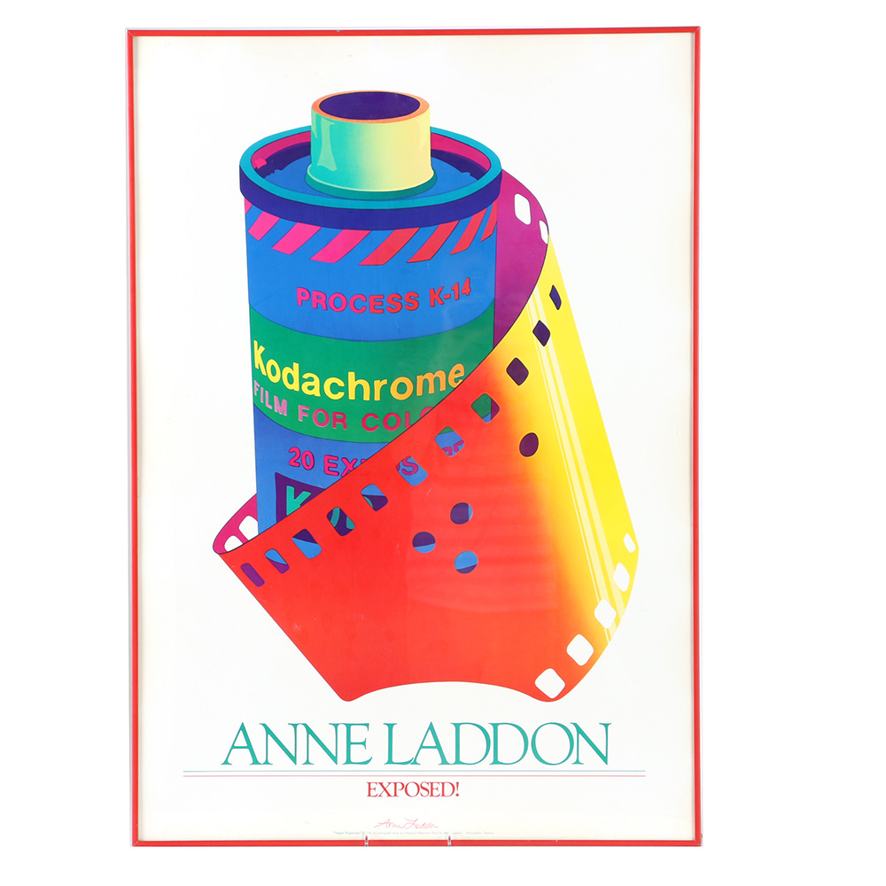 1981 Anne Laddon Offset Lithograph Poster "Super Exposure"