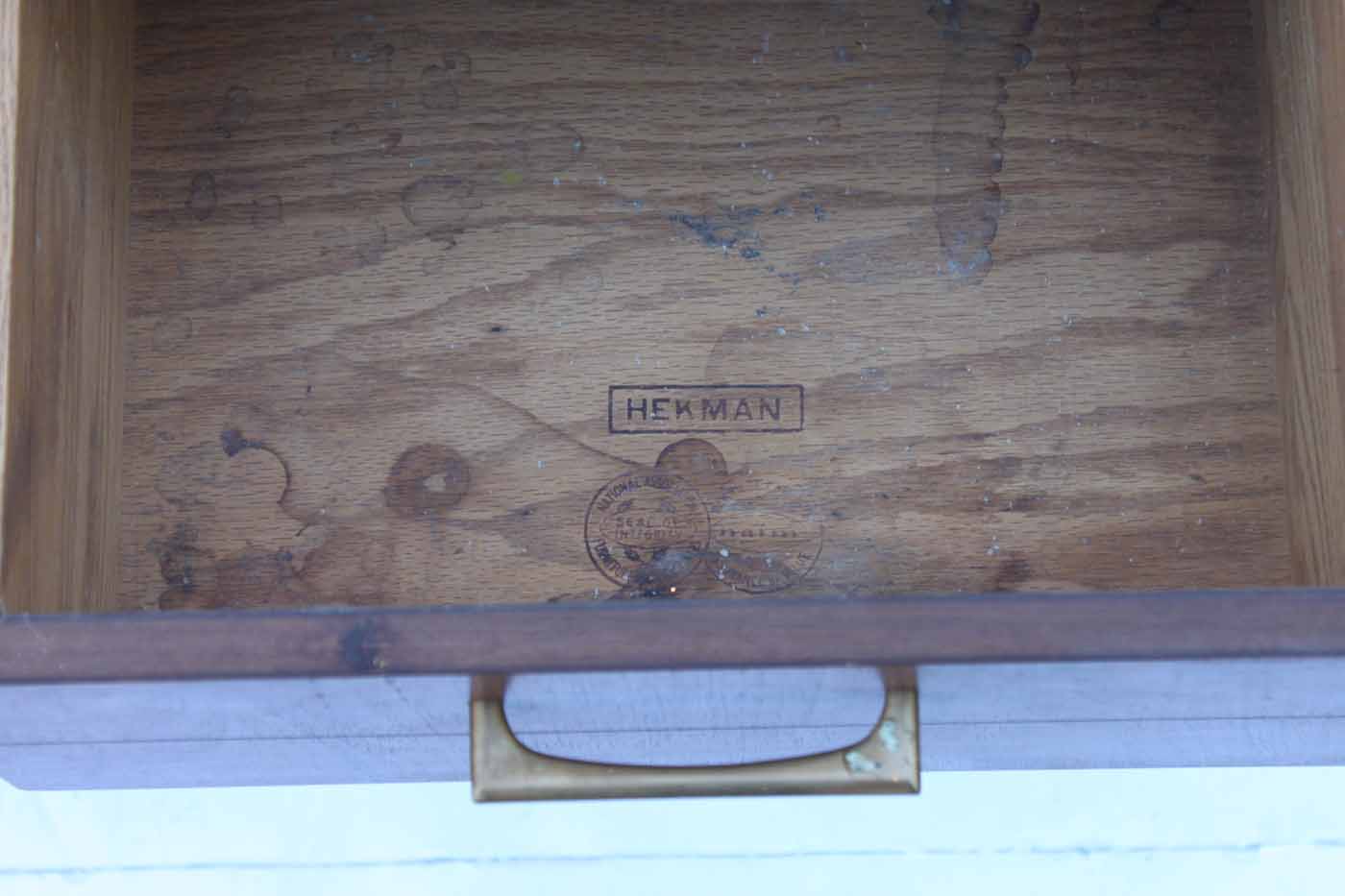 Two Mid Century Modern End Tables by Hekman