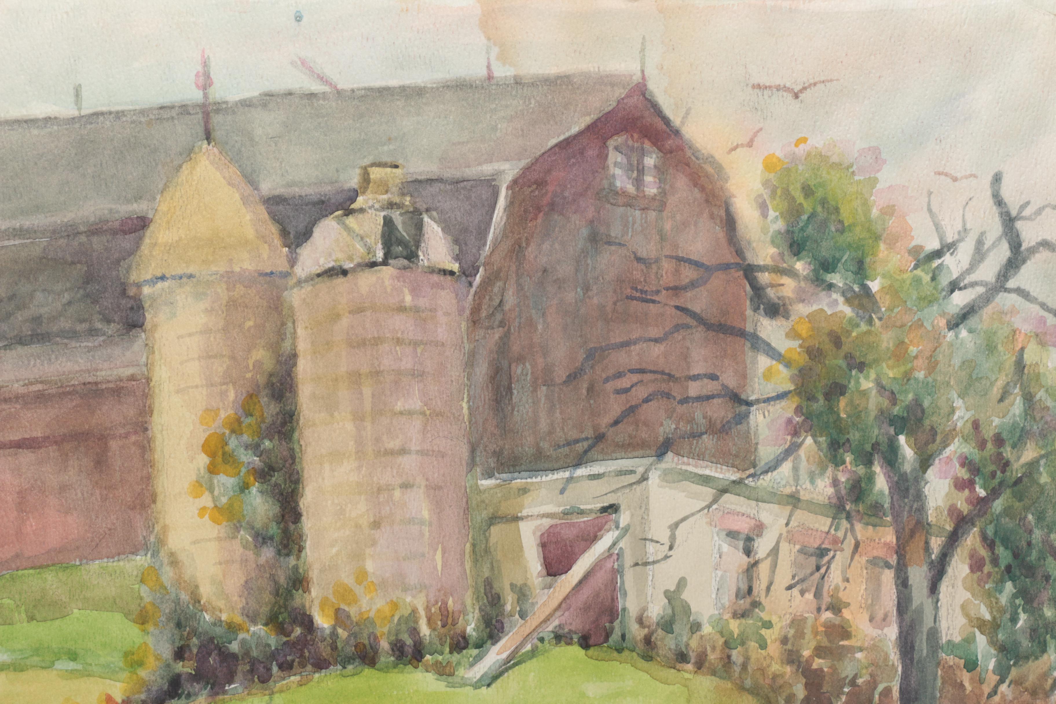 Lahmann Watercolors and Acrylics on Paper of Landscapes