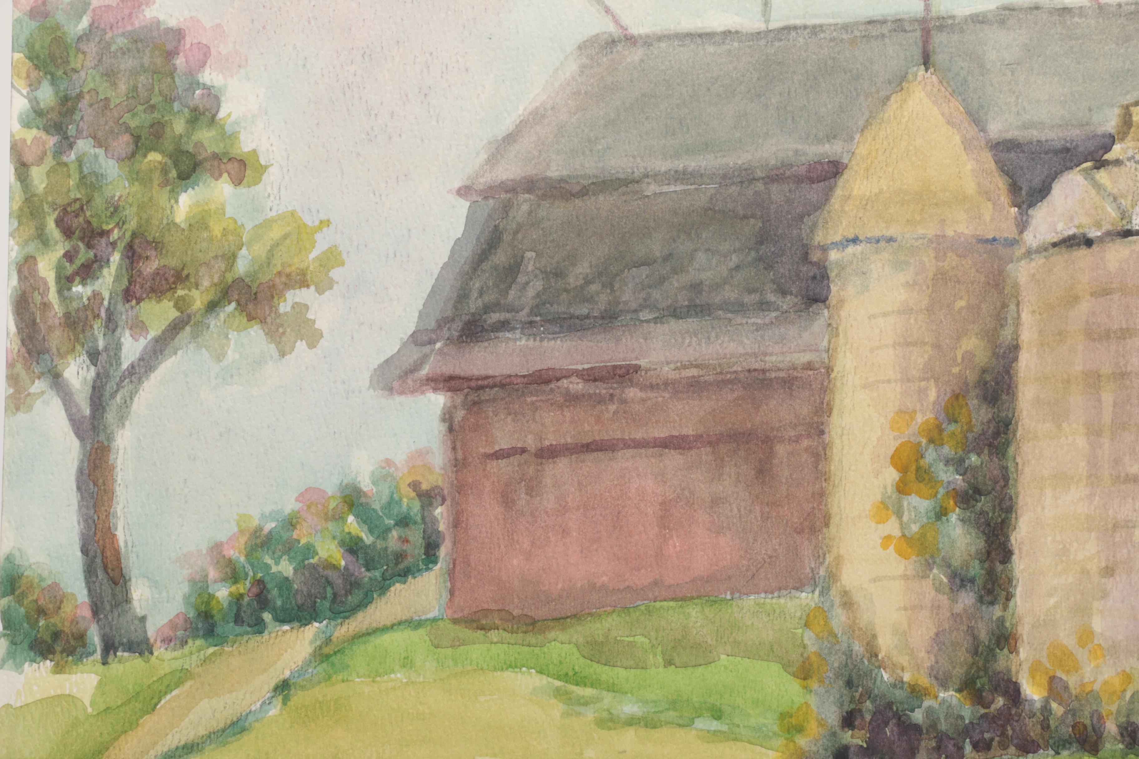 Lahmann Watercolors and Acrylics on Paper of Landscapes