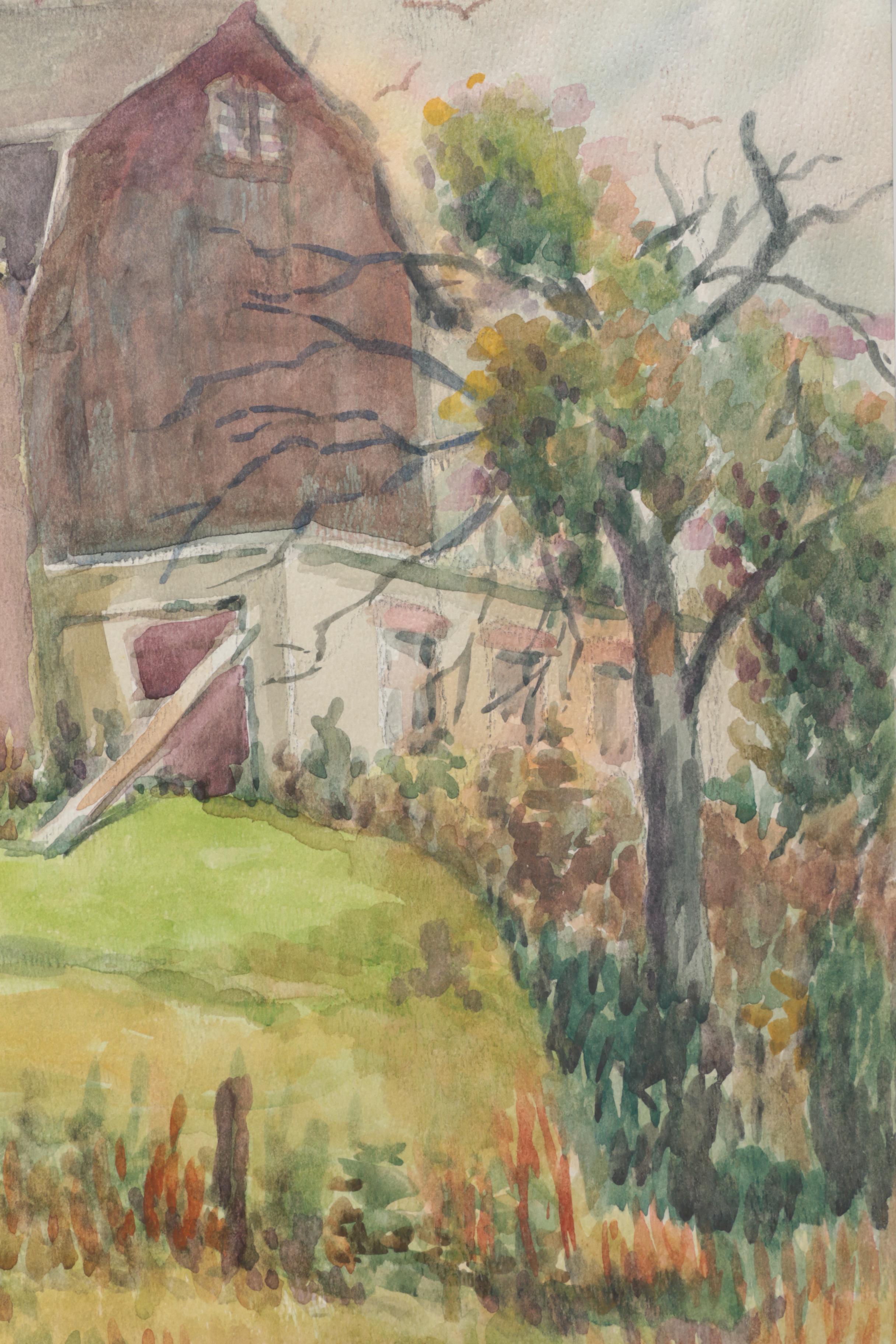 Lahmann Watercolors and Acrylics on Paper of Landscapes