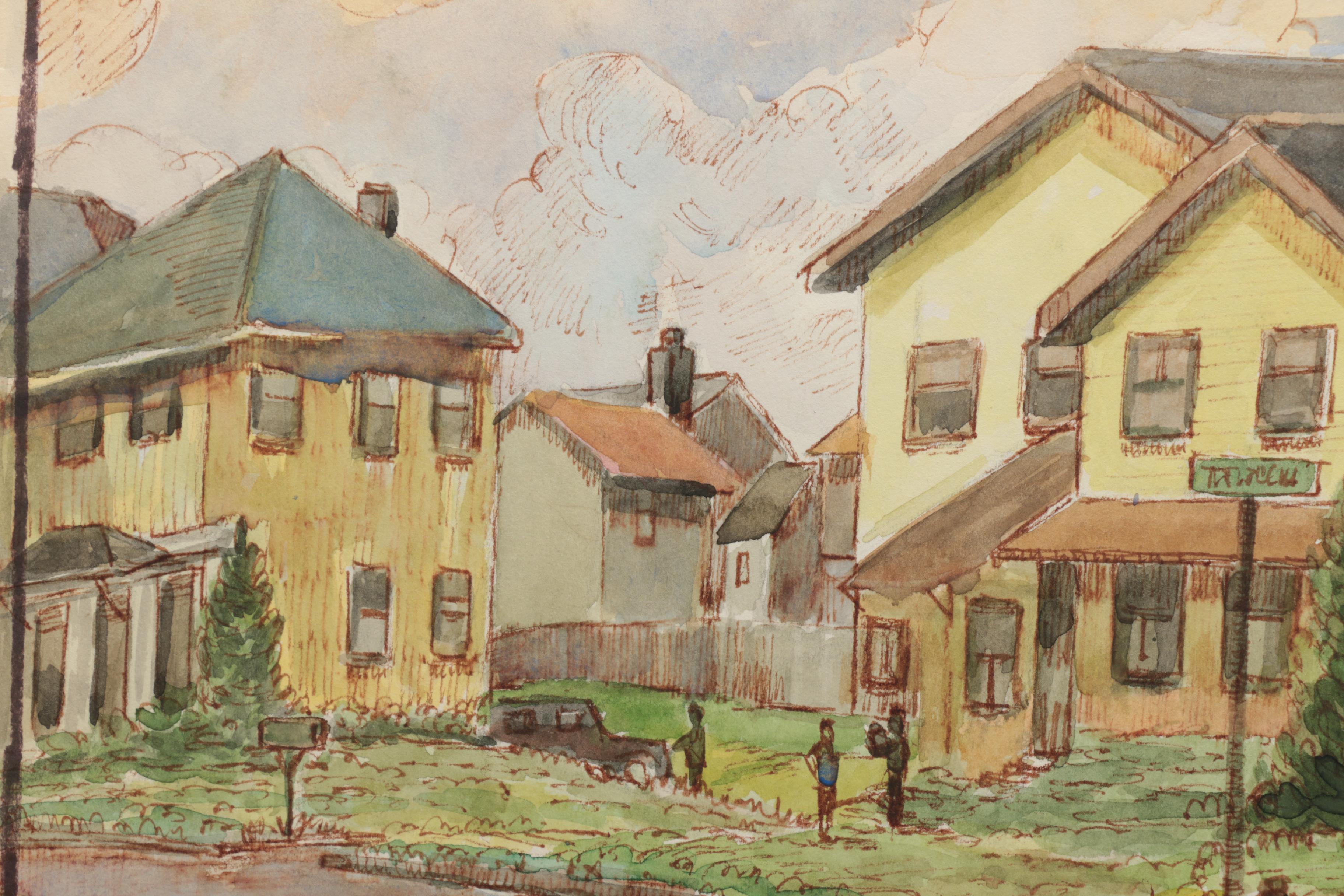 Lahmann Watercolors and Acrylics on Paper of Landscapes